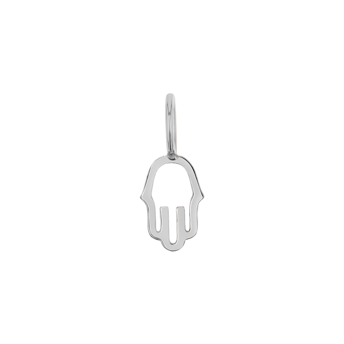 Petit Hamsa Charm - Lotus Diamond