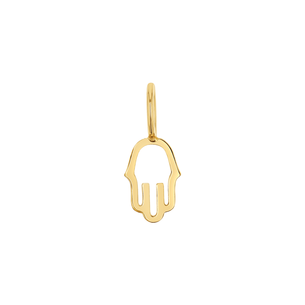 Petit Hamsa Charm - Lotus Diamond