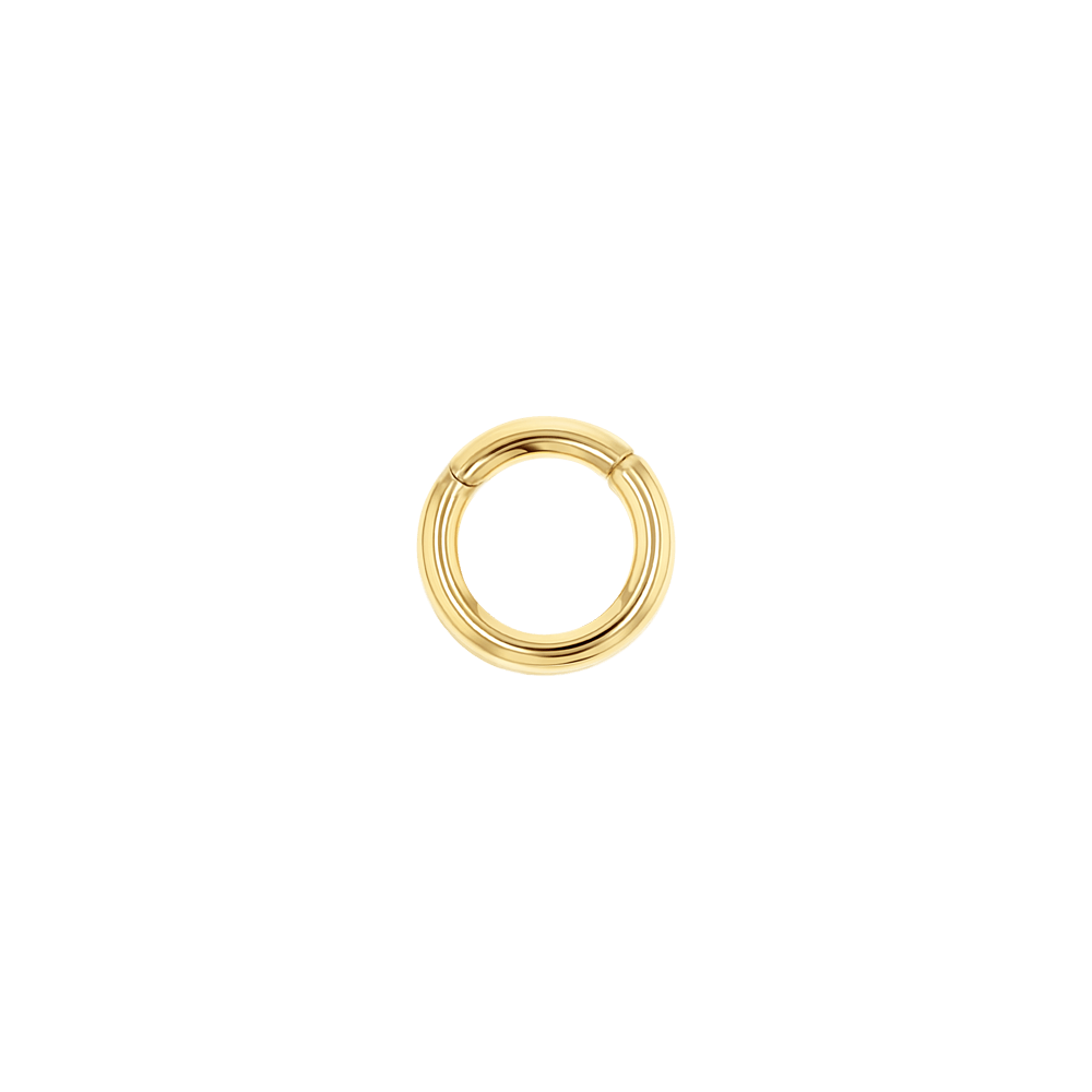 Petit Round Connector Charm Clasp - Lotus Diamond