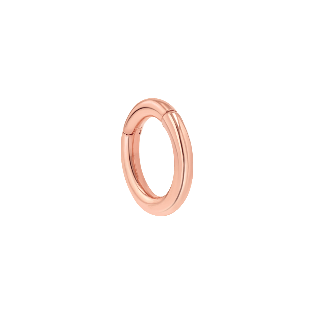 Petit Round Connector Charm Clasp - Lotus Diamond