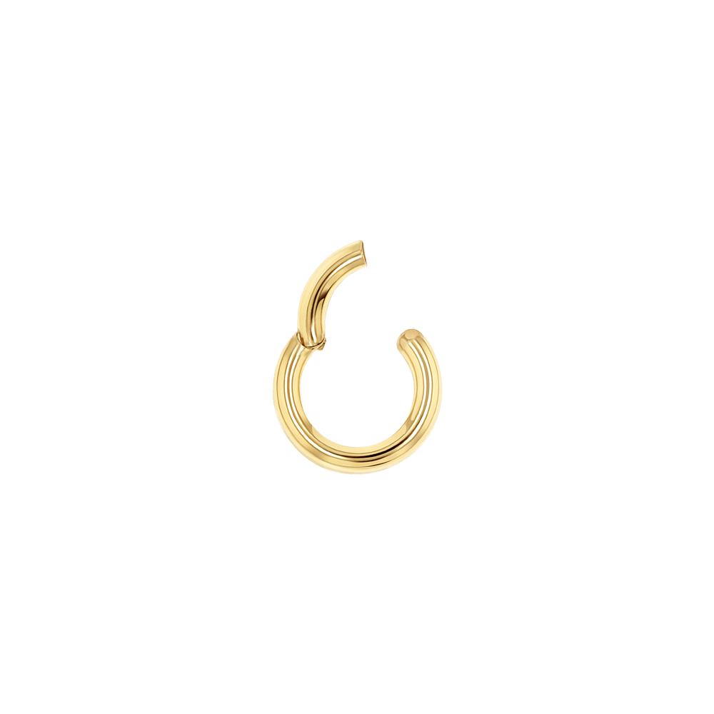 Petit Round Connector Charm Clasp - Lotus Diamond