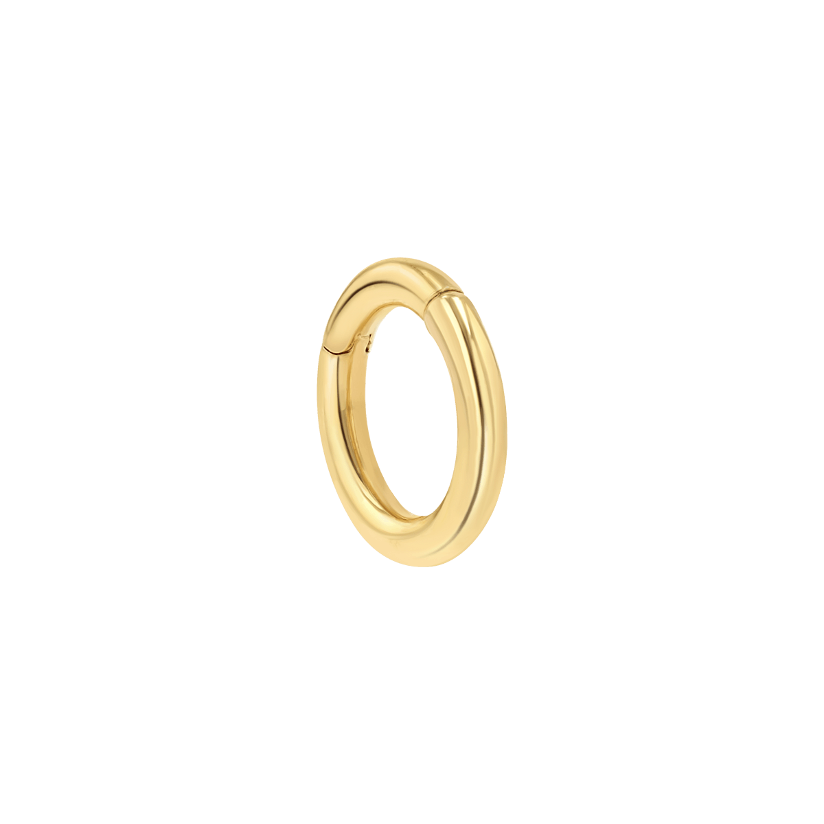 Petit Round Connector Charm Clasp - Lotus Diamond