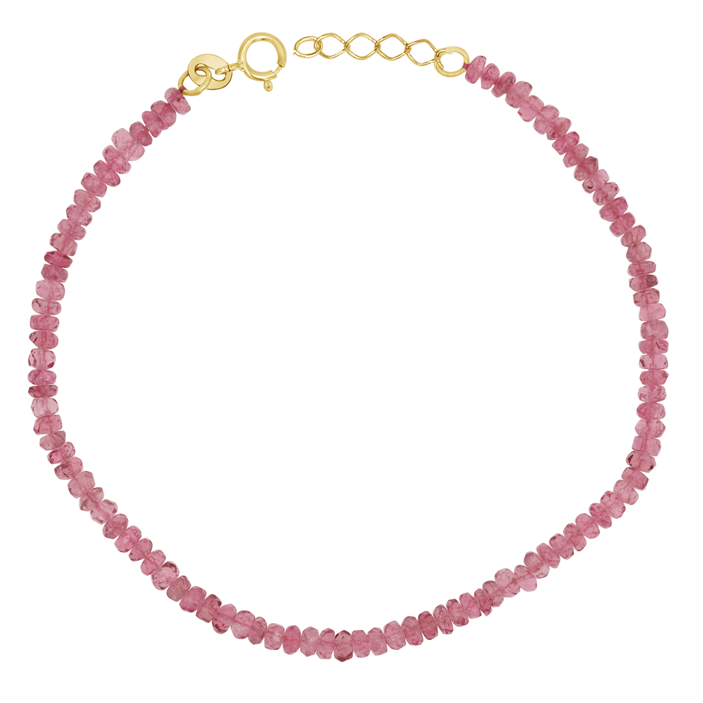 Pink Sapphire Beaded Bracelet - Lotus Diamond