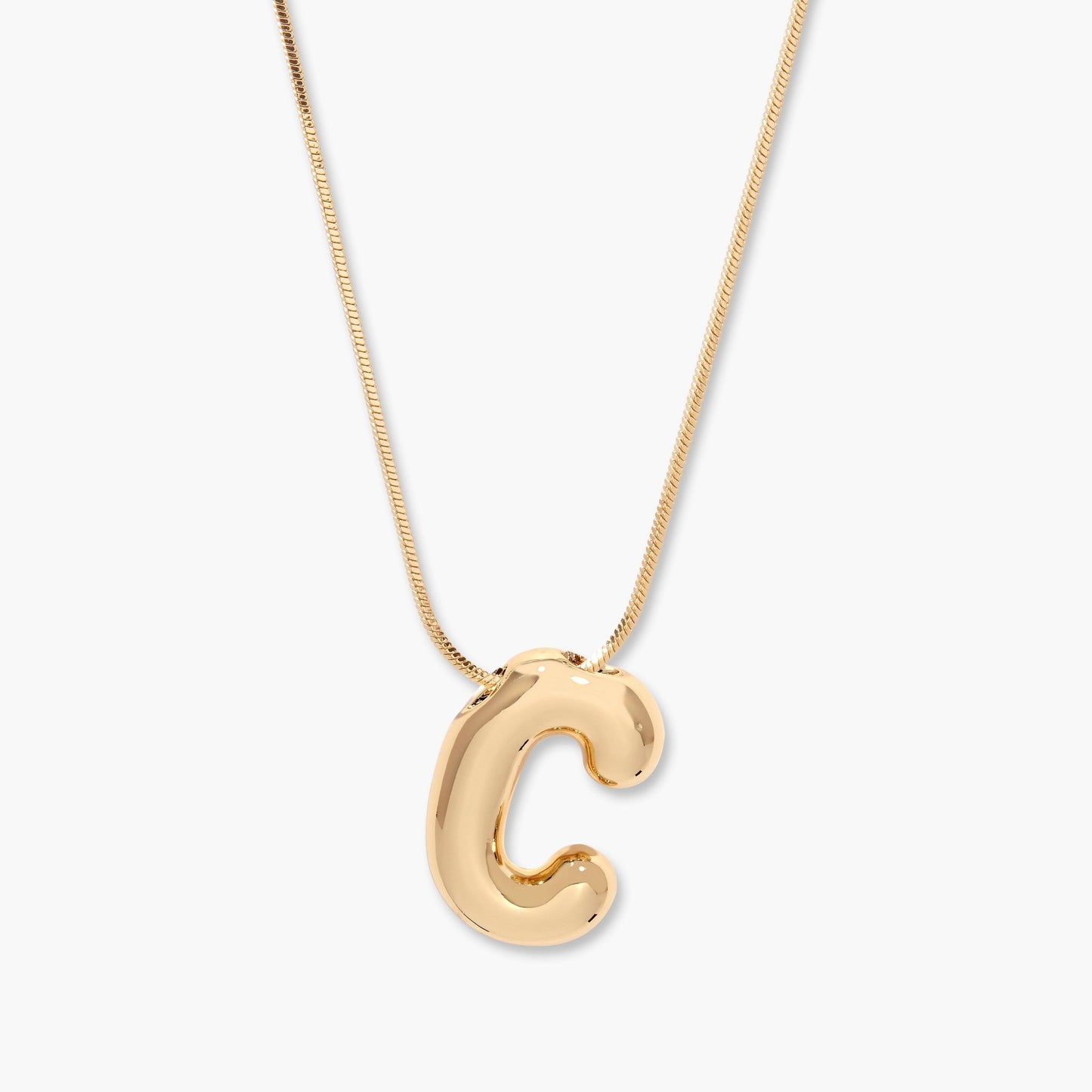Pippa Bubble Initial Pendant - Lotus Diamond