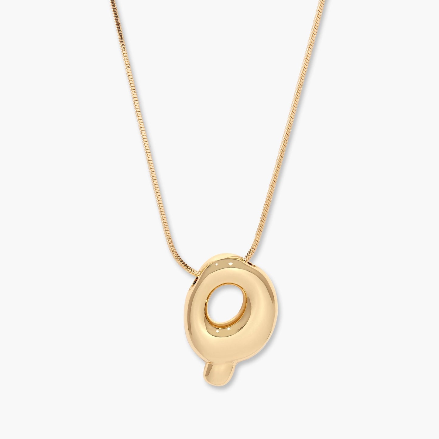 Pippa Bubble Initial Pendant - Lotus Diamond