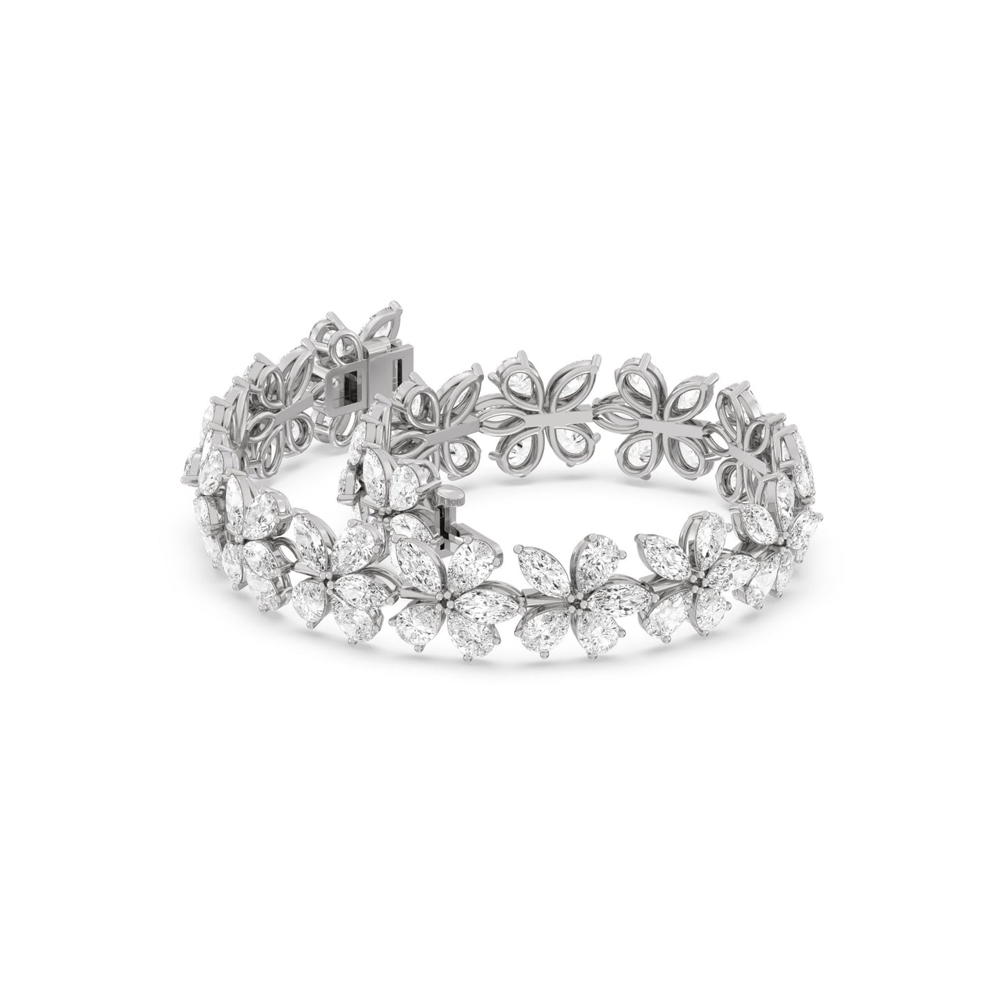 Plumeria Bracelet - Lotus Diamond