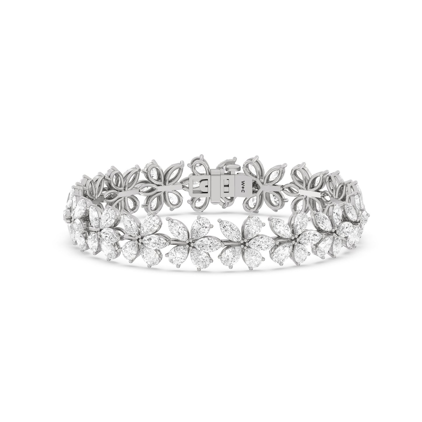 Plumeria Bracelet - Lotus Diamond