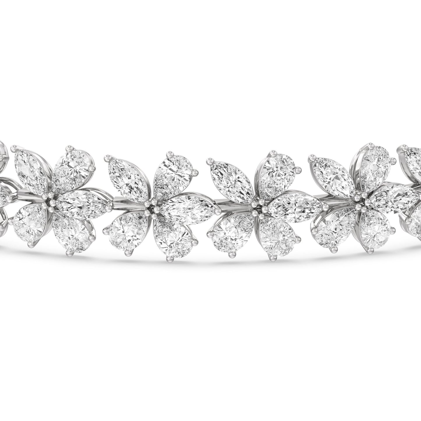 Plumeria Bracelet - Lotus Diamond