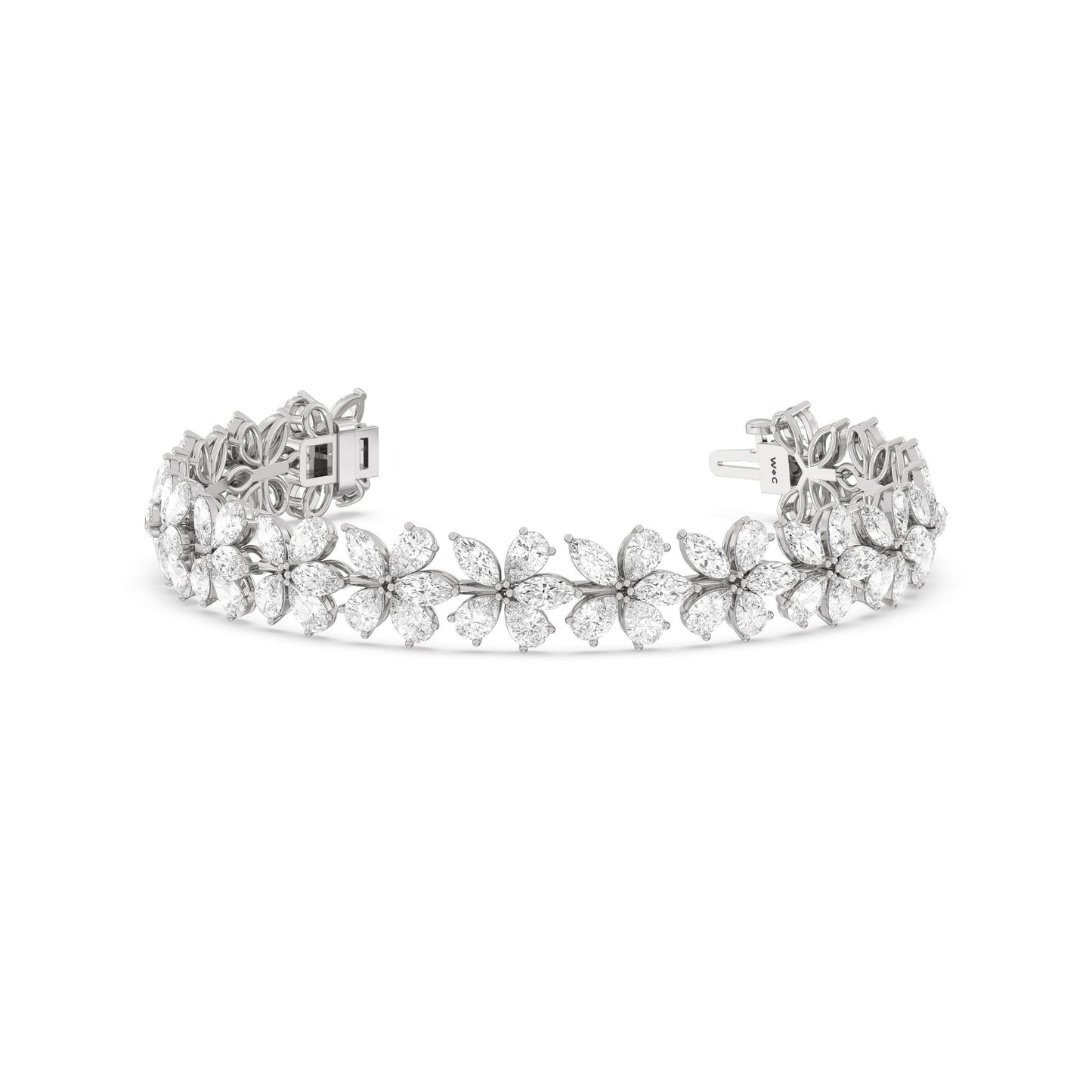 Plumeria Bracelet - Lotus Diamond