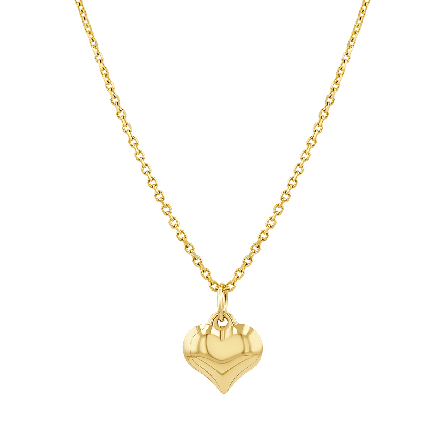 Puff Heart Charm - Lotus Diamond