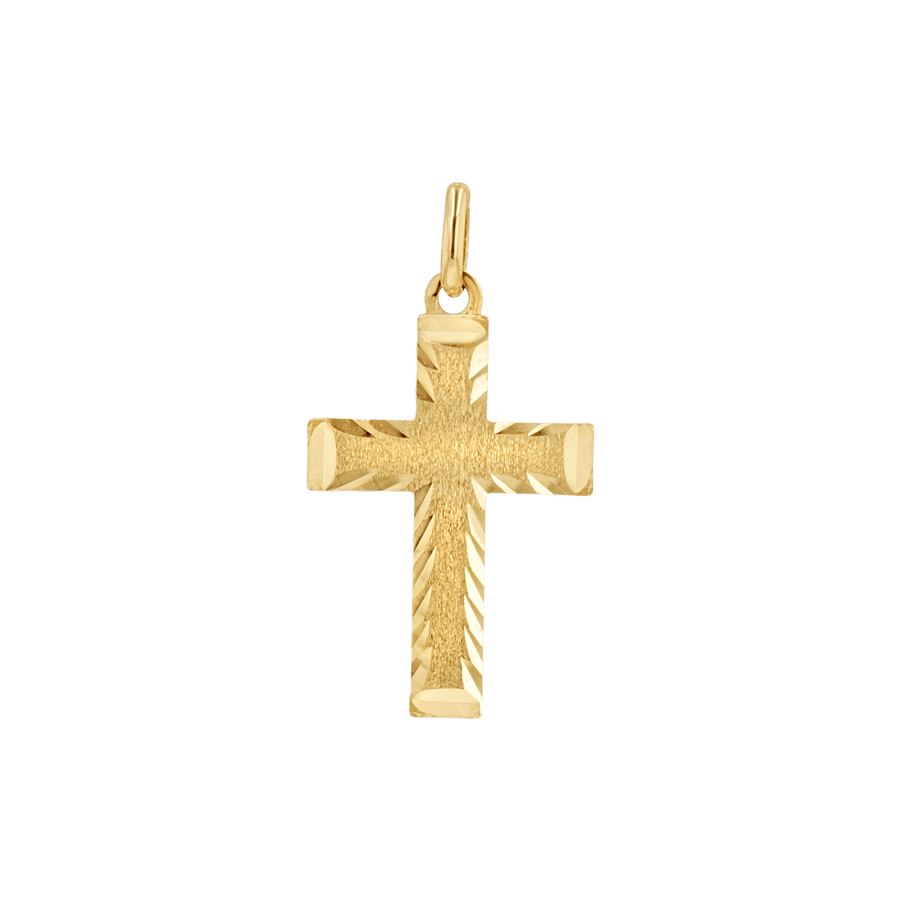 Reversible Cross Charm - Lotus Diamond