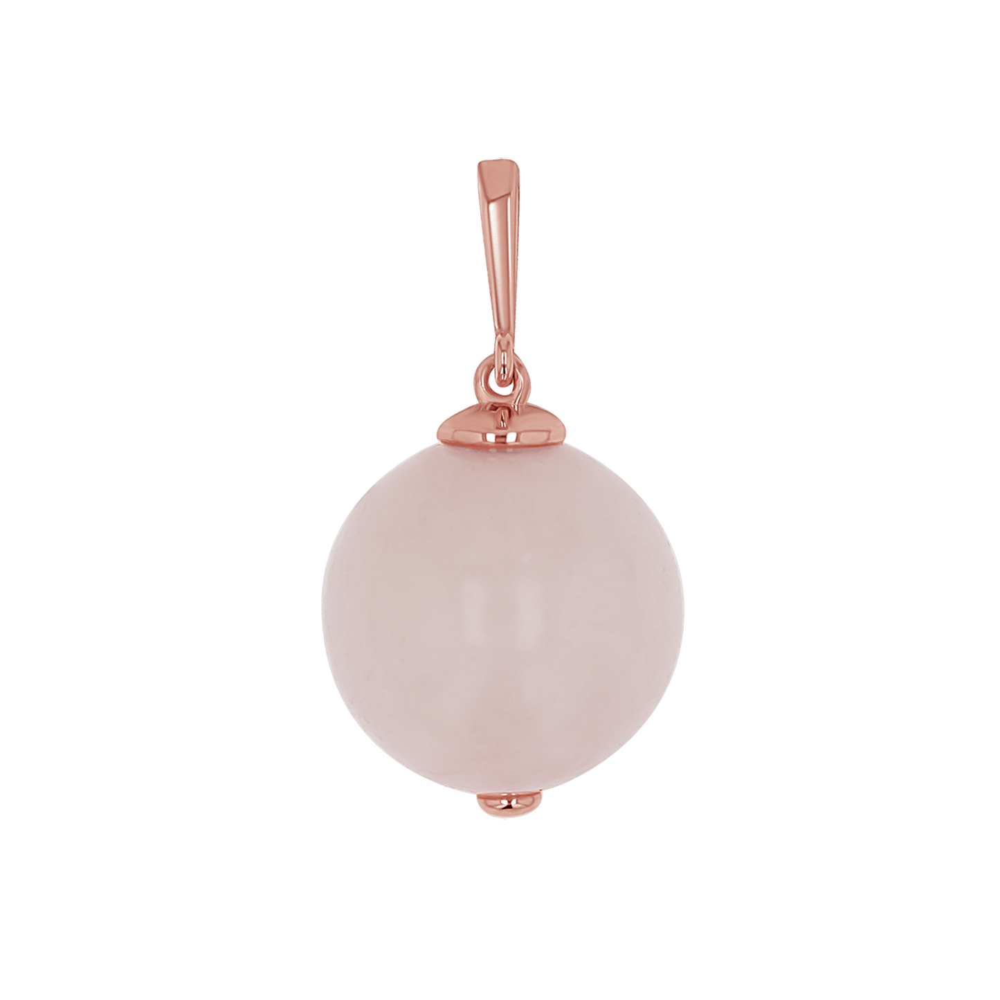 Rose Quartz Gumball Charm - Lotus Diamond