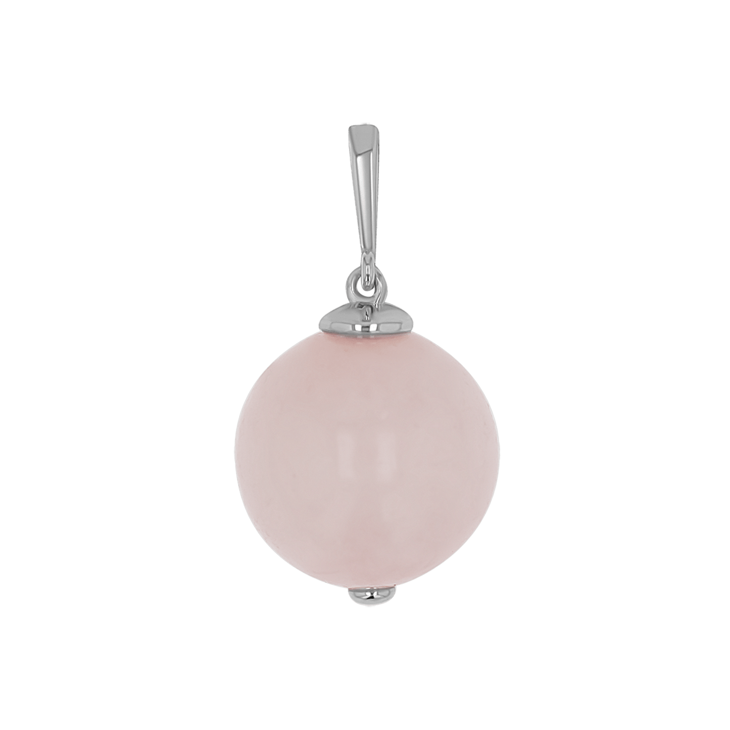 Rose Quartz Gumball Charm - Lotus Diamond