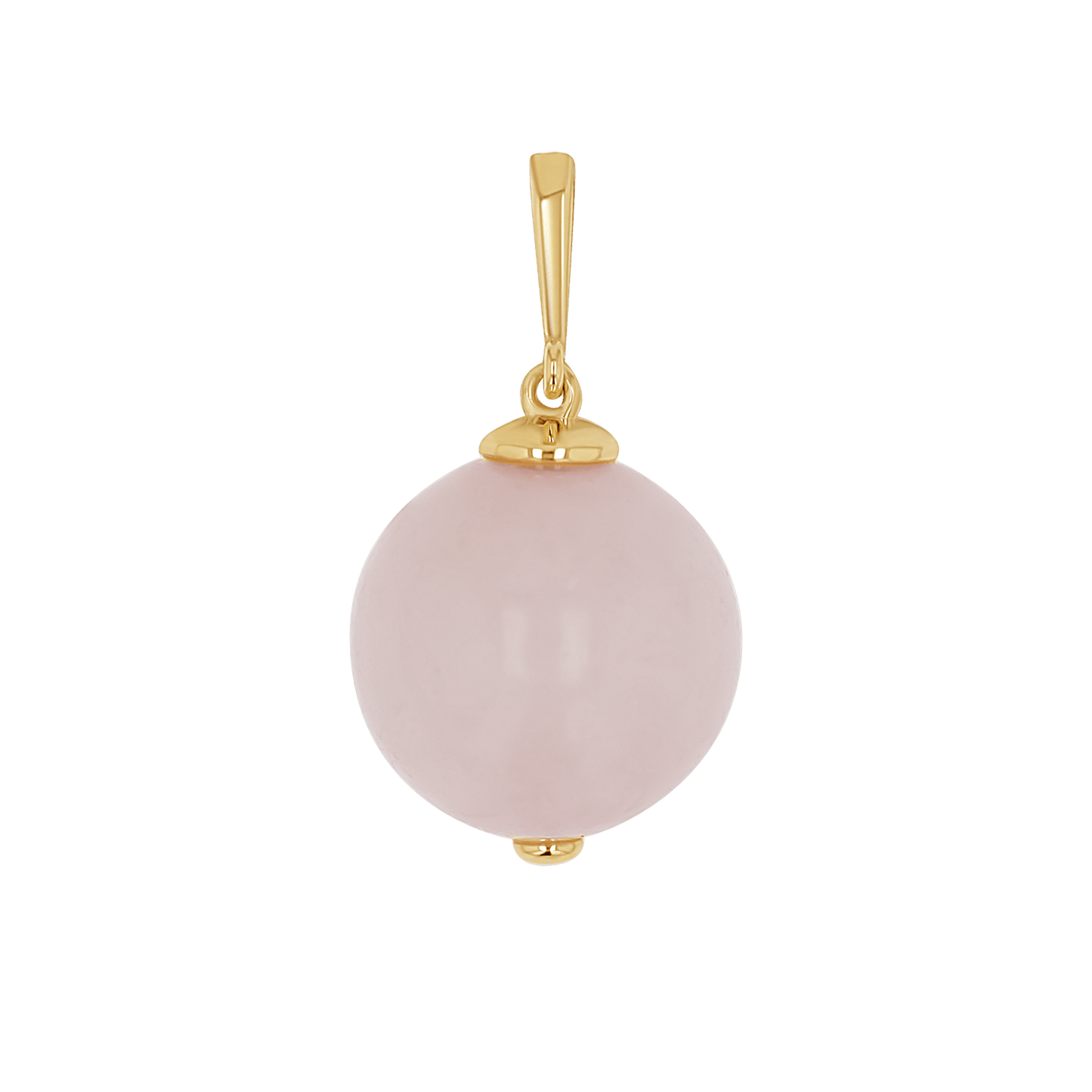 Rose Quartz Gumball Charm - Lotus Diamond