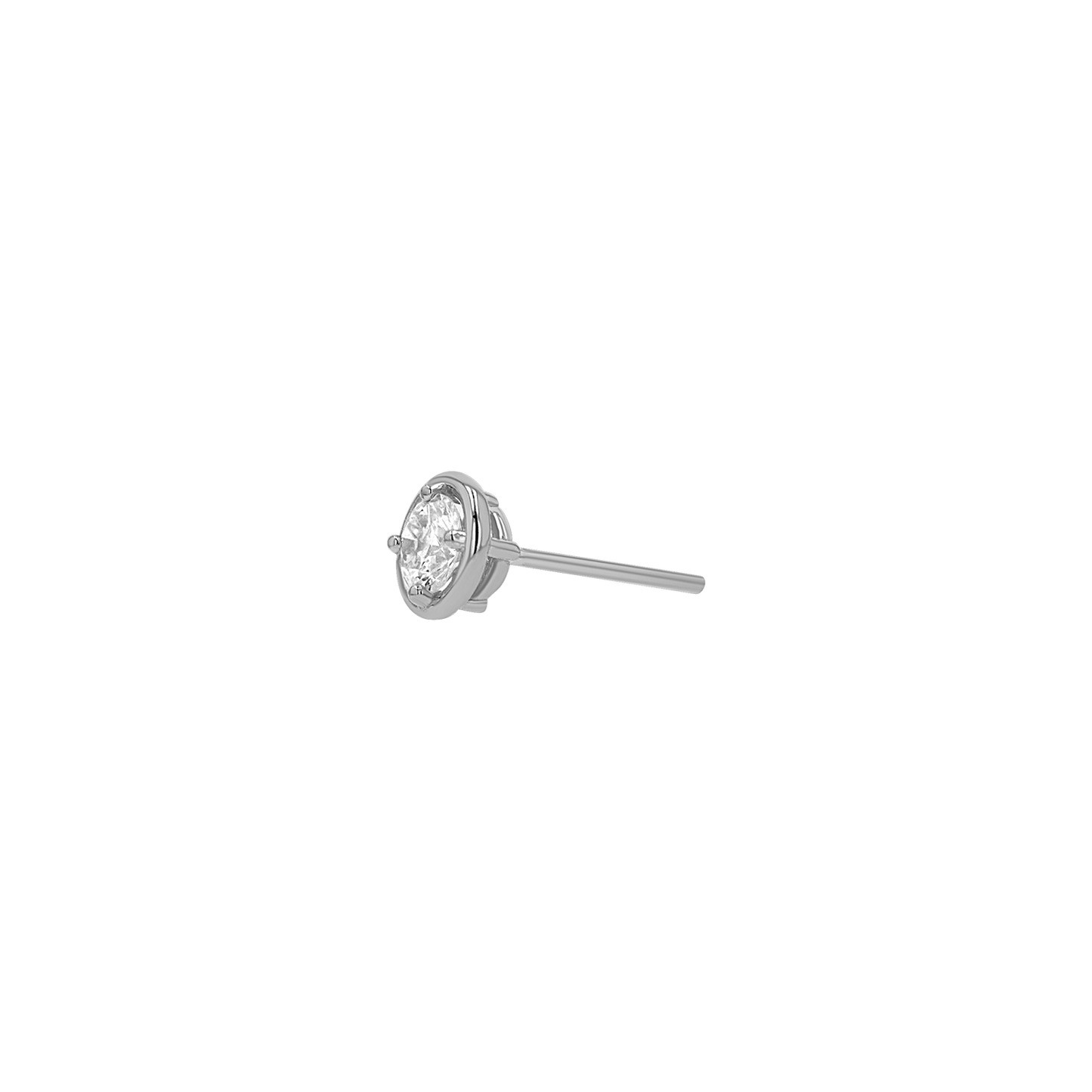 Round Diamond Stud Earrings - Lotus Diamond