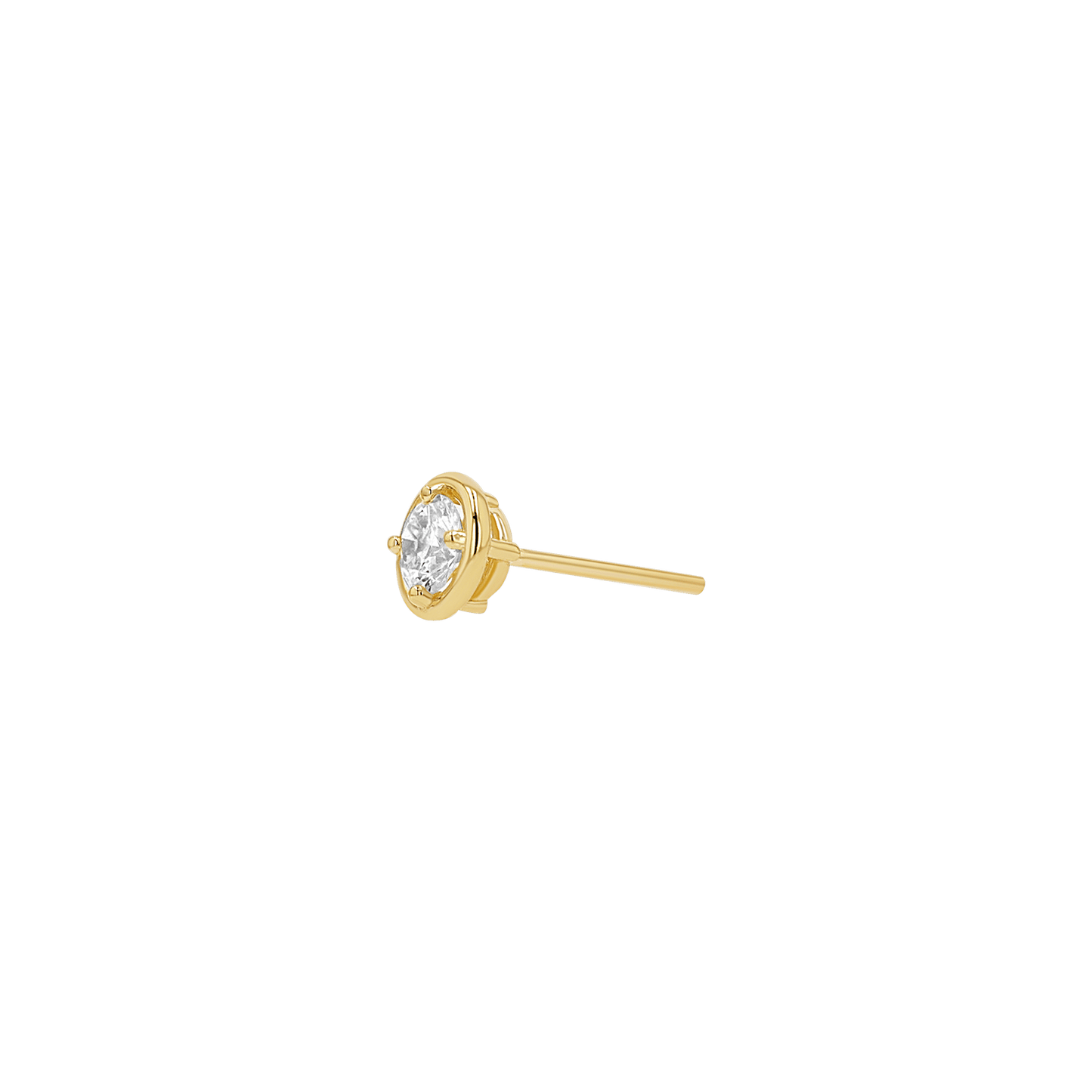 Round Diamond Stud Earrings - Lotus Diamond