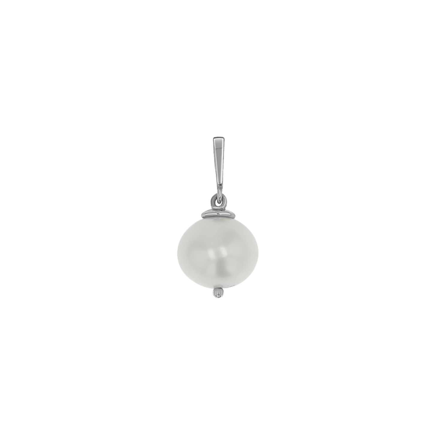 Round Pearl Charm - Lotus Diamond