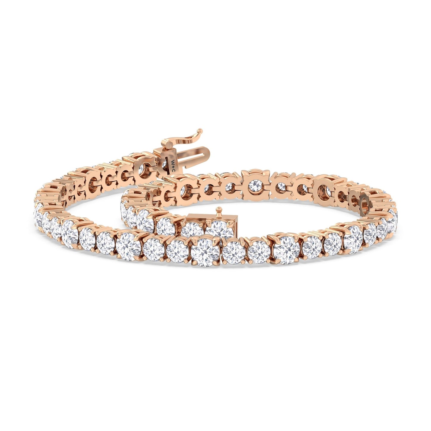Round Sequenced Tennis Bracelet - Lotus Diamond