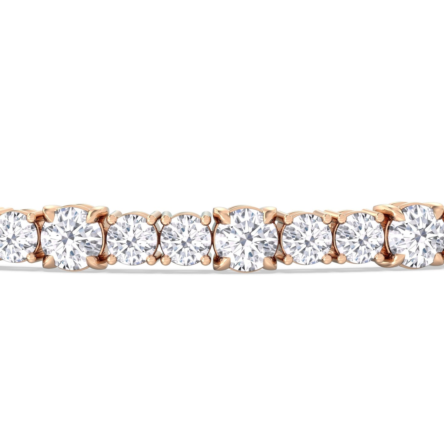 Round Sequenced Tennis Bracelet - Lotus Diamond
