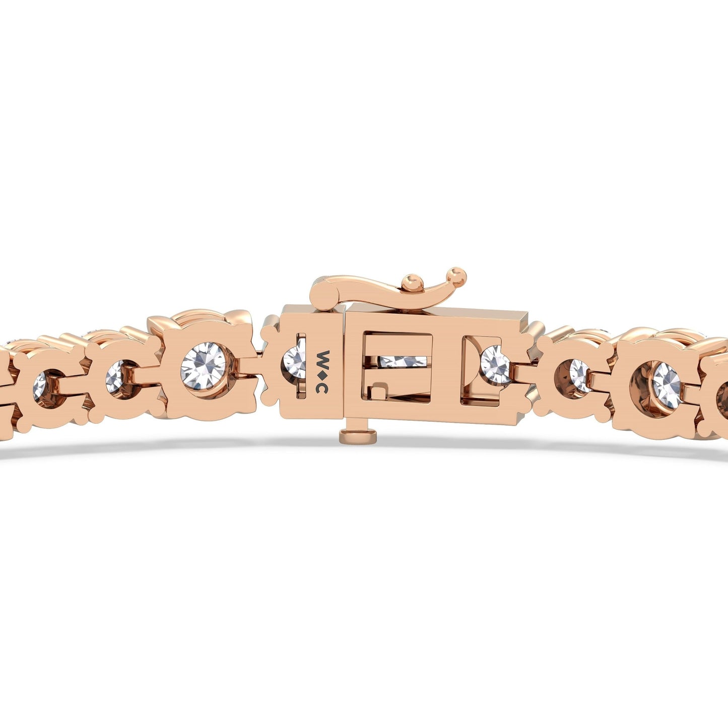 Round Sequenced Tennis Bracelet - Lotus Diamond