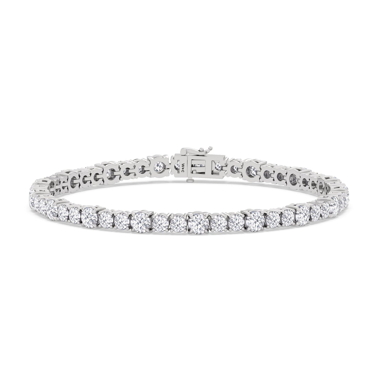 Round Sequenced Tennis Bracelet - Lotus Diamond