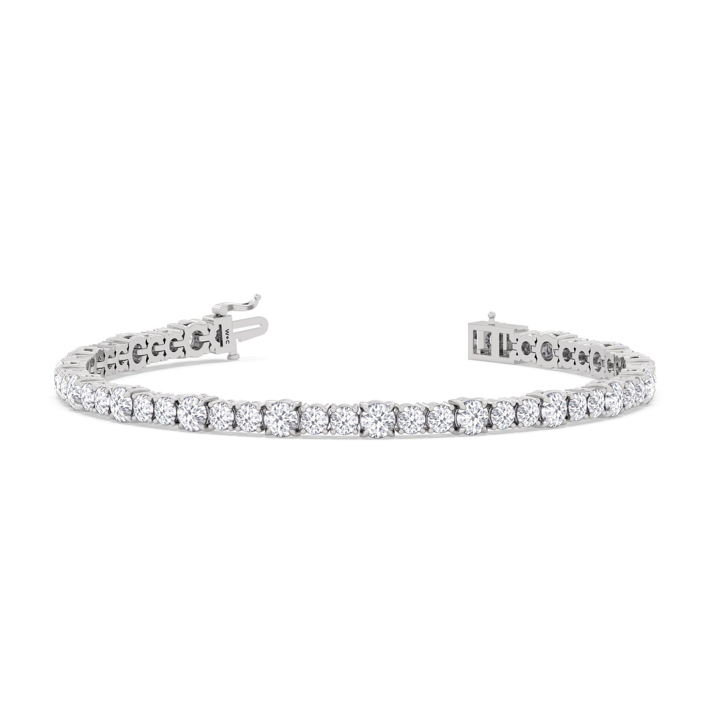 Round Sequenced Tennis Bracelet - Lotus Diamond