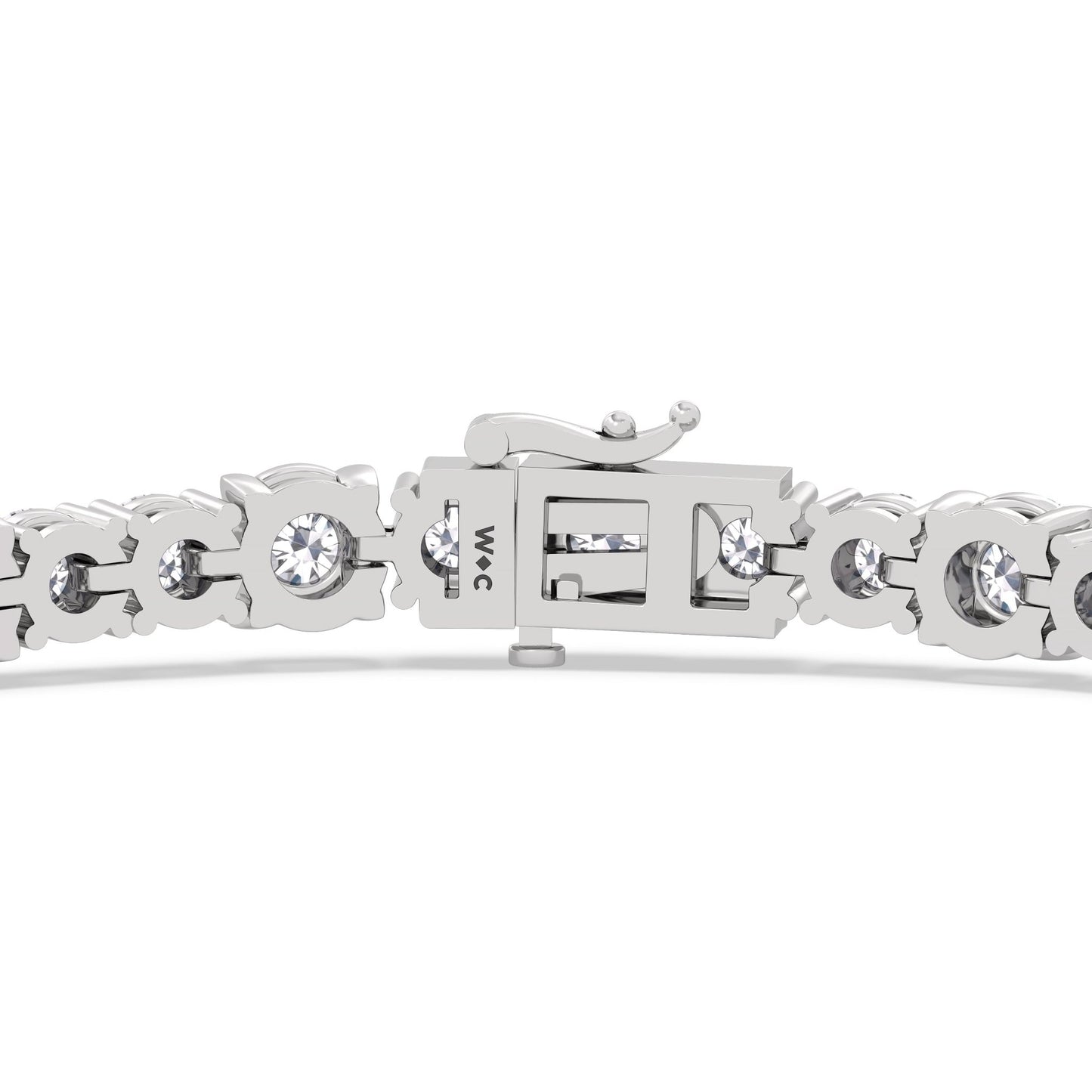 Round Sequenced Tennis Bracelet - Lotus Diamond