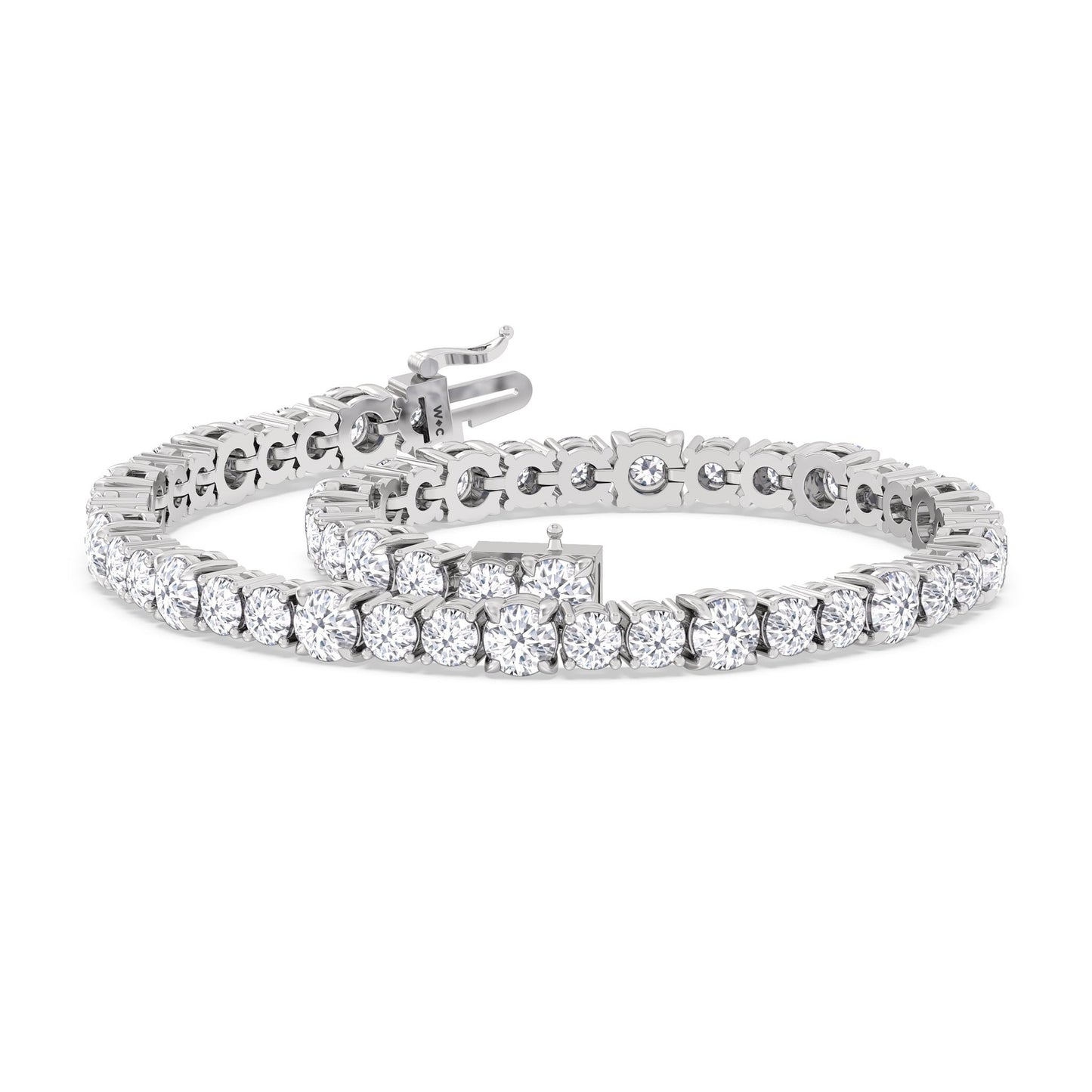 Round Sequenced Tennis Bracelet - Lotus Diamond