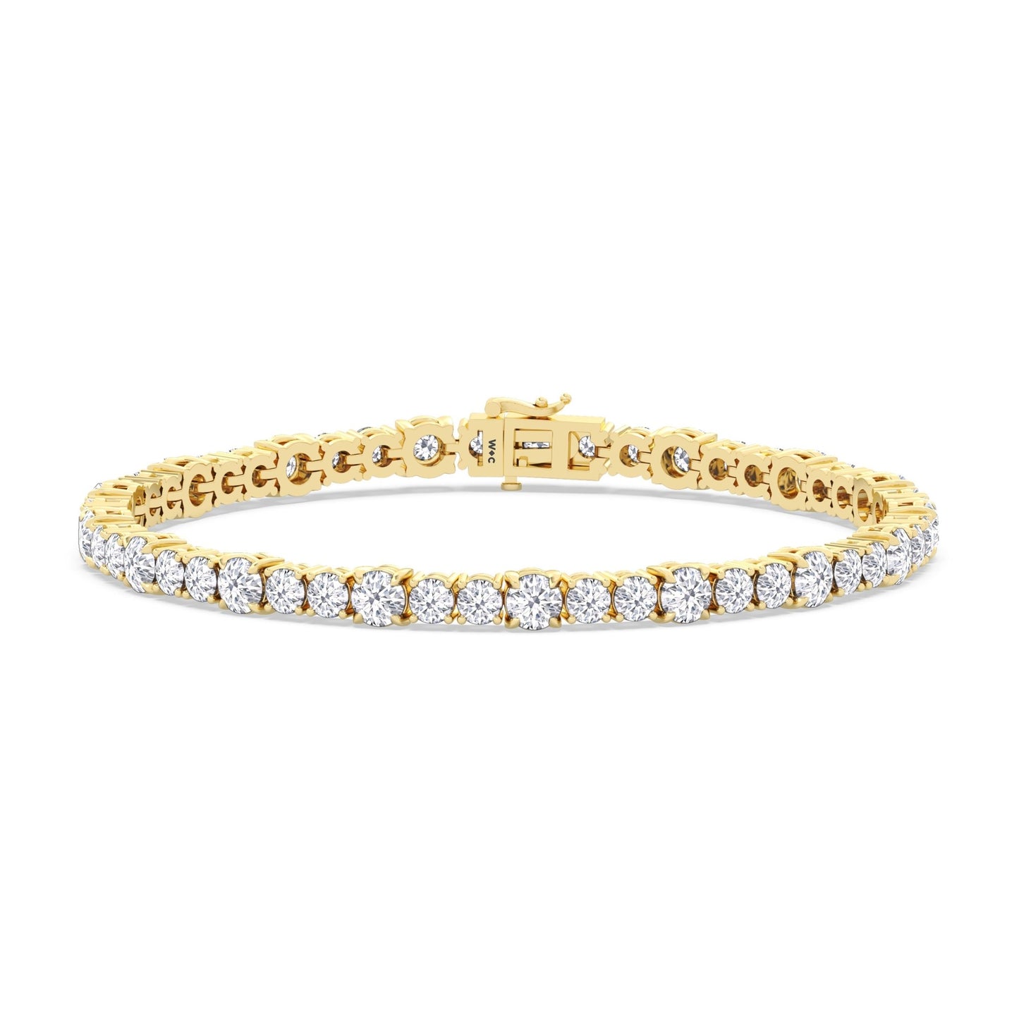 Round Sequenced Tennis Bracelet - Lotus Diamond