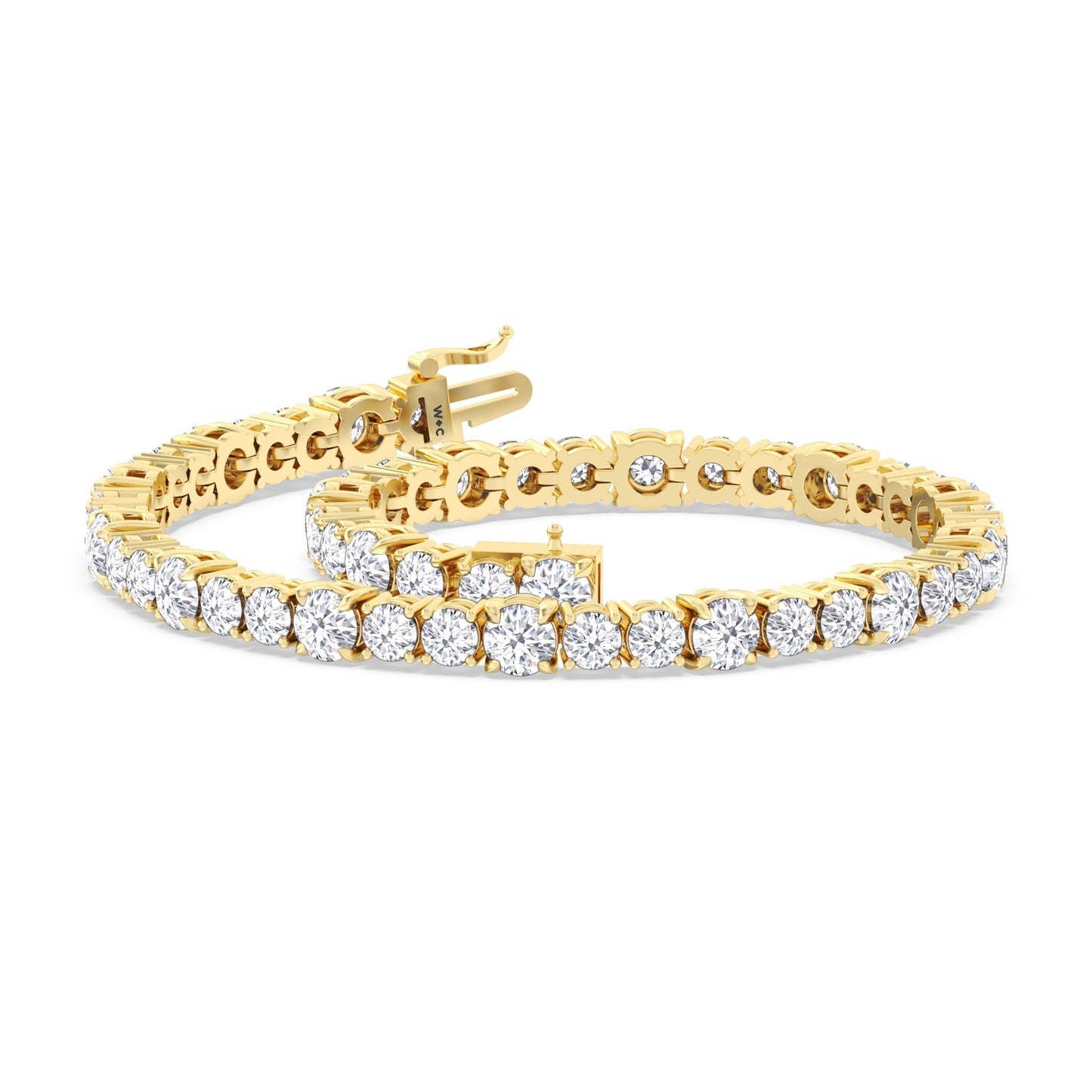 Round Sequenced Tennis Bracelet - Lotus Diamond