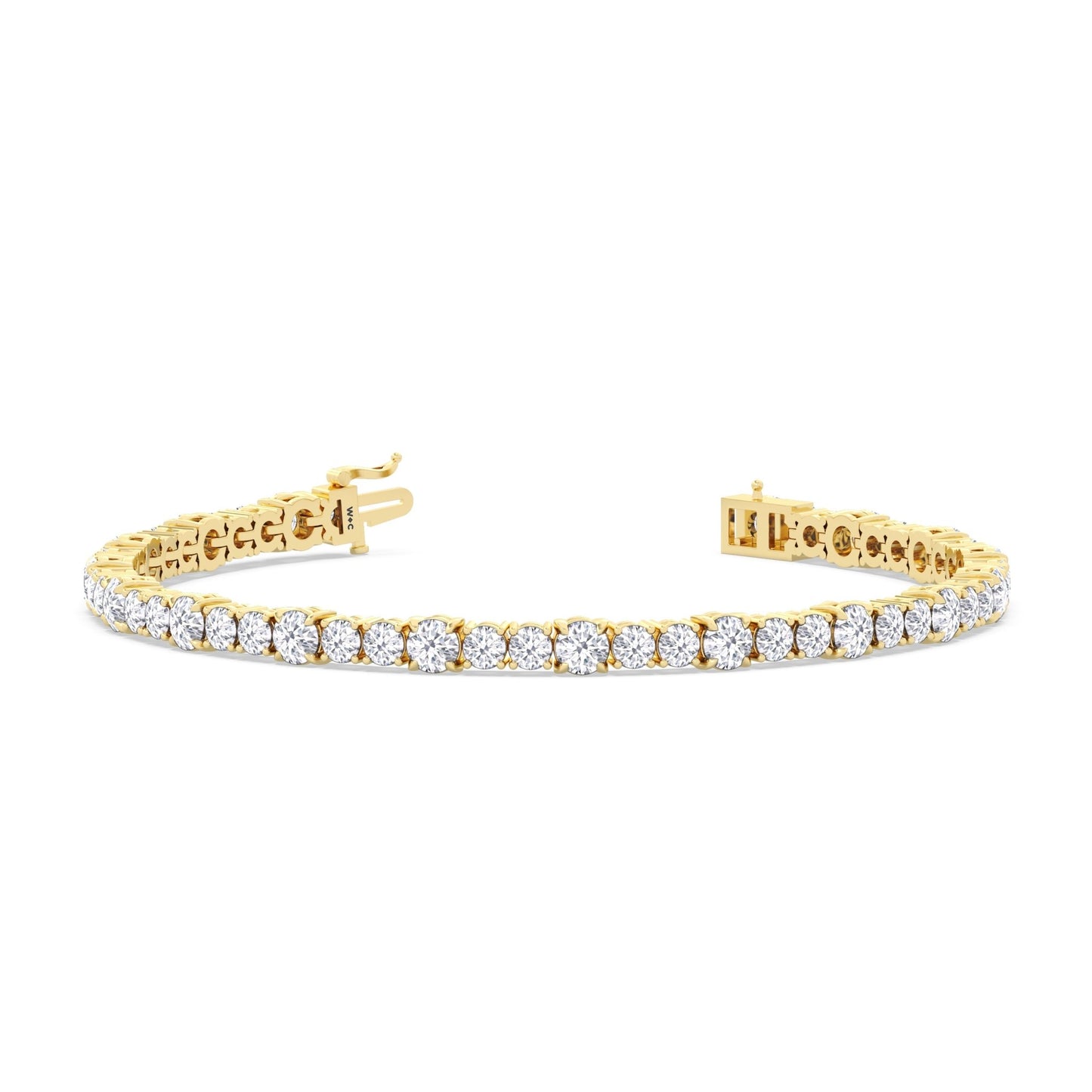 Round Sequenced Tennis Bracelet - Lotus Diamond