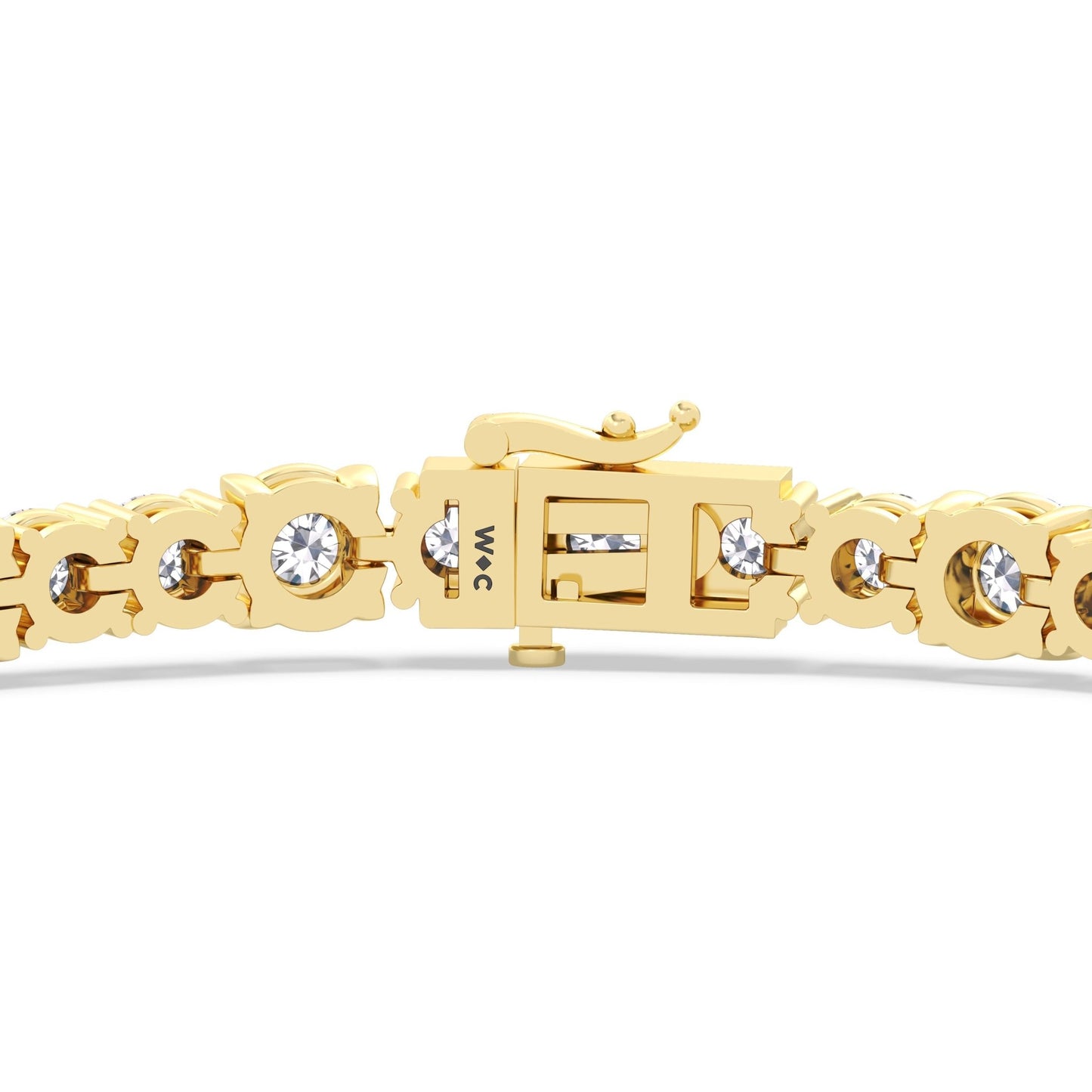 Round Sequenced Tennis Bracelet - Lotus Diamond