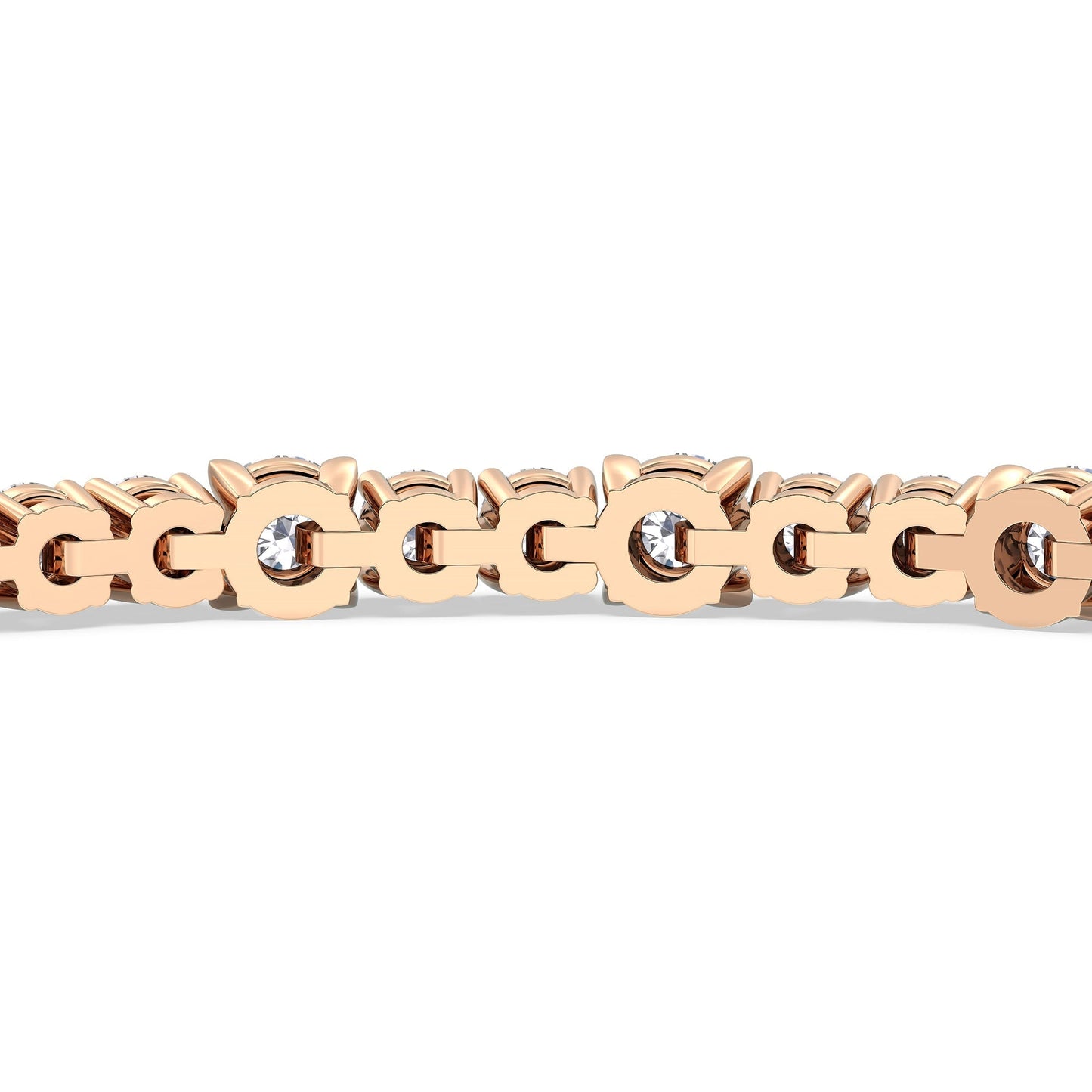 Round Sequenced Tennis Bracelet - Lotus Diamond