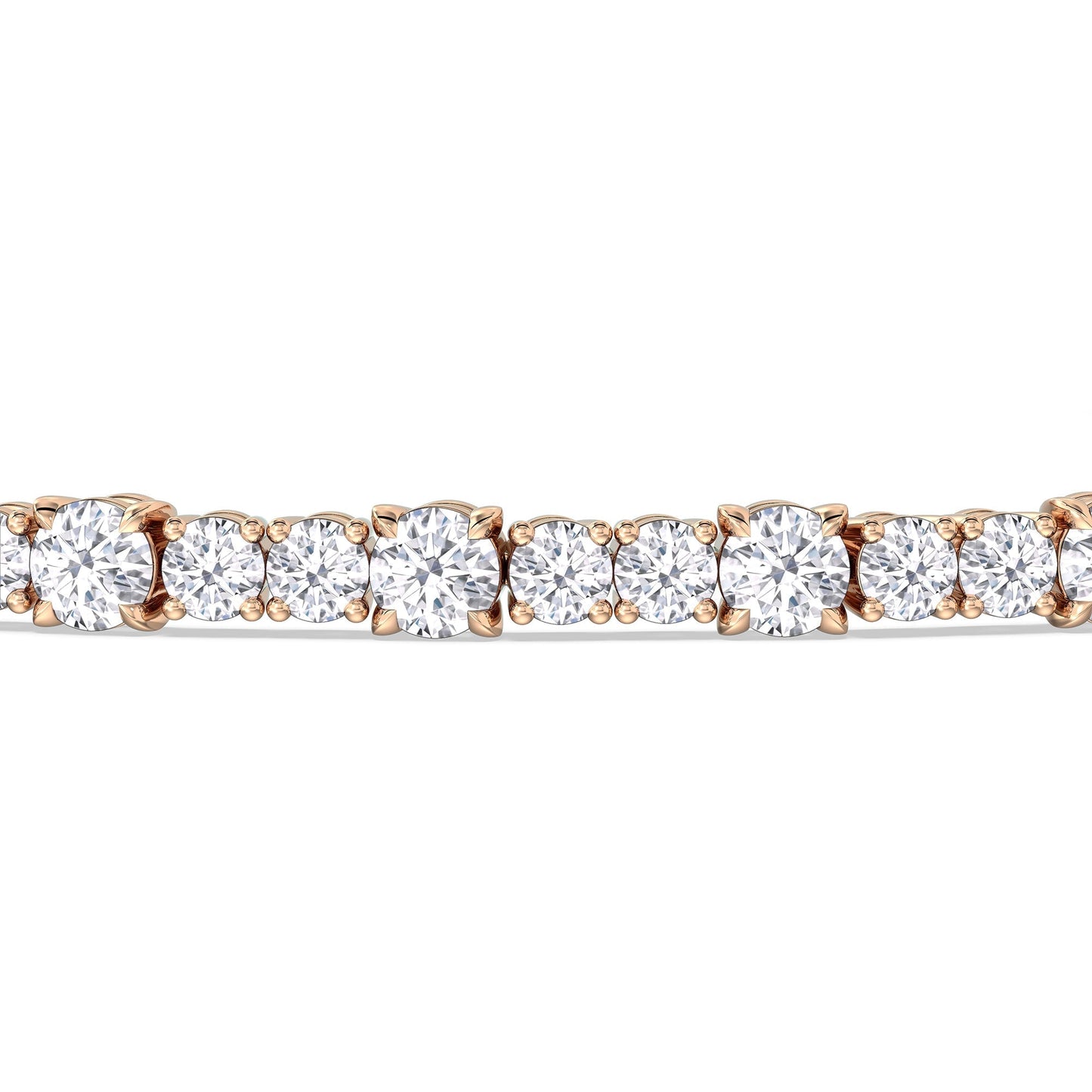 Round Sequenced Tennis Bracelet - Lotus Diamond