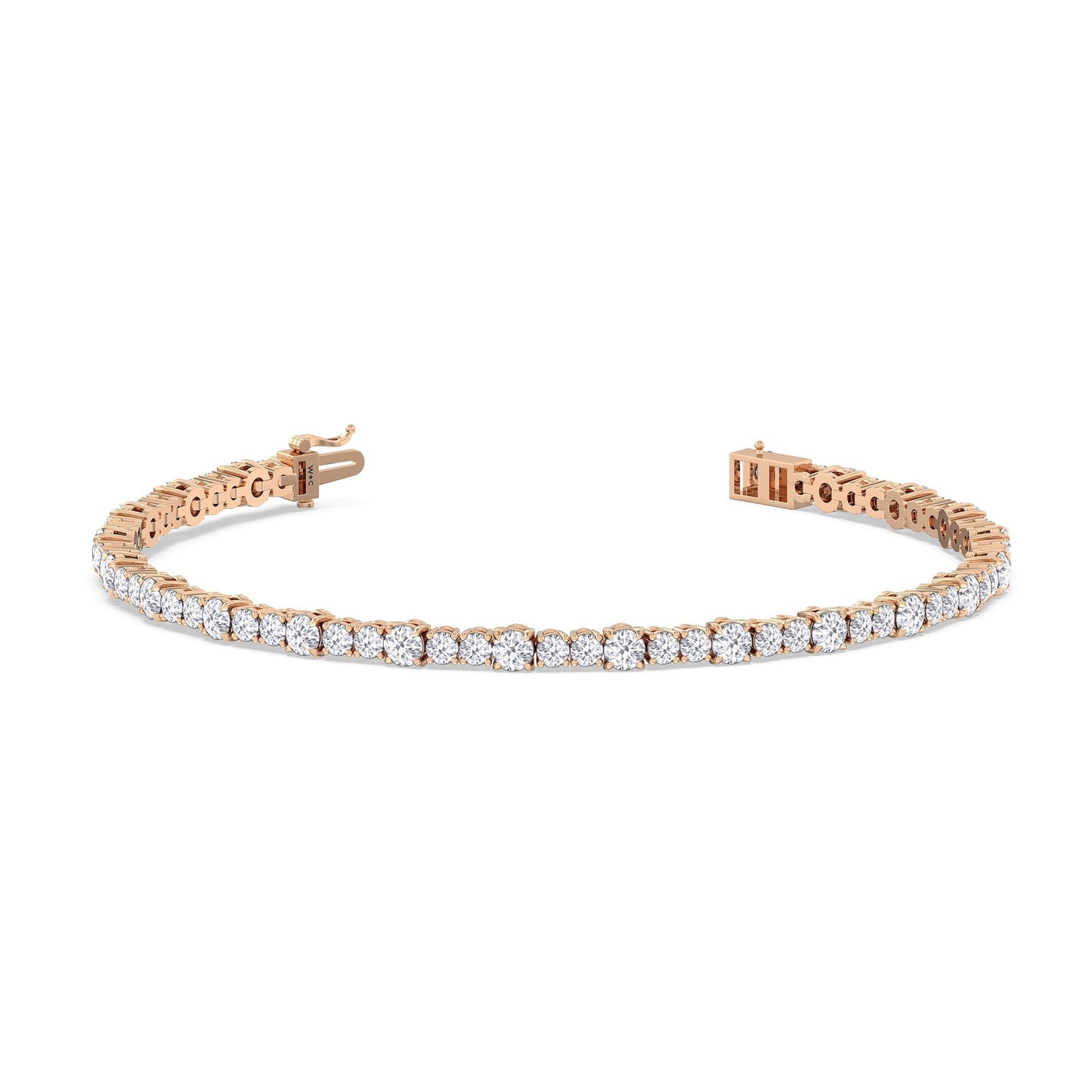 Round Sequenced Tennis Bracelet - Lotus Diamond