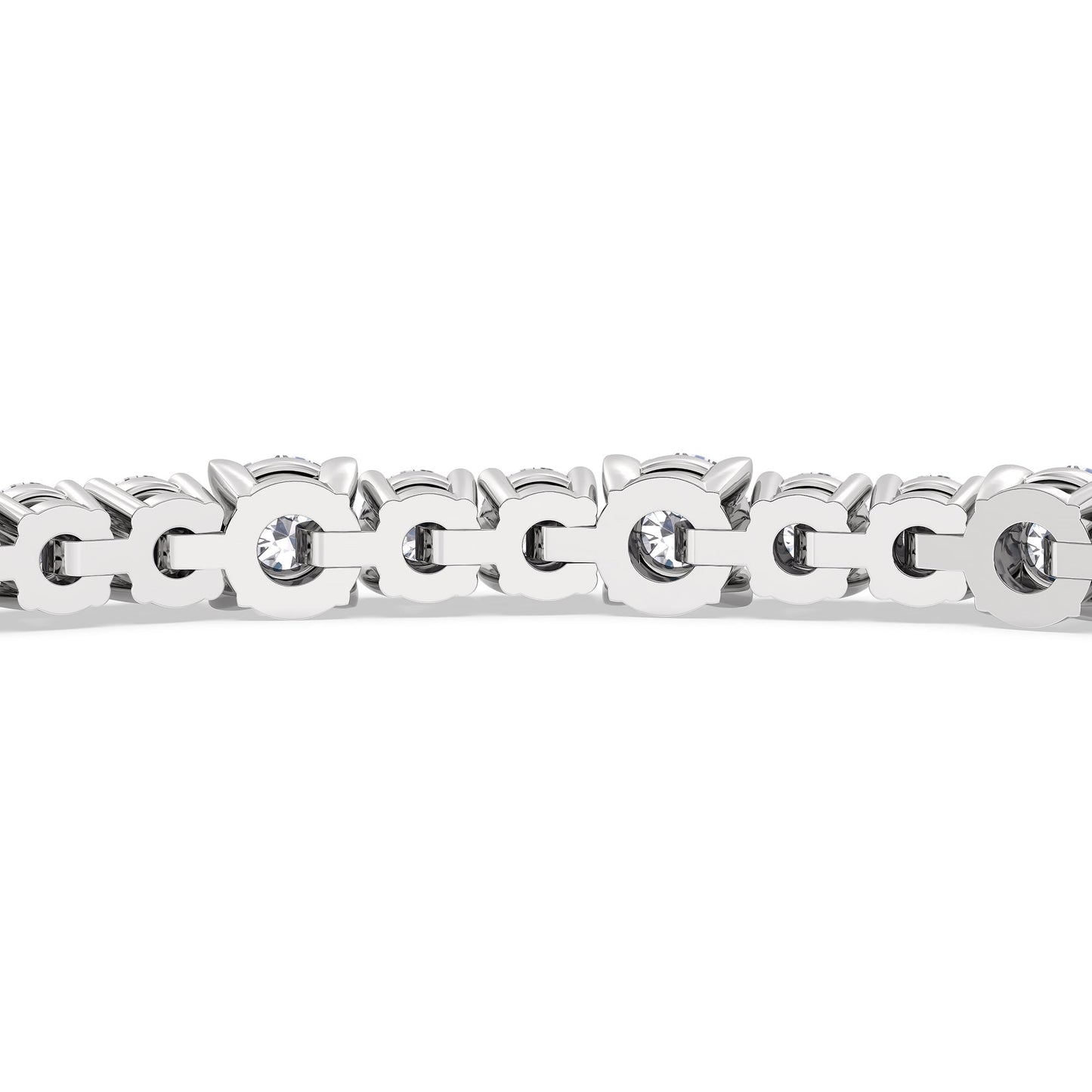 Round Sequenced Tennis Bracelet - Lotus Diamond
