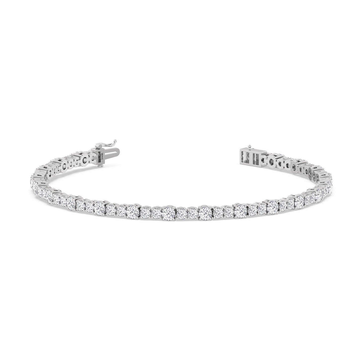 Round Sequenced Tennis Bracelet - Lotus Diamond