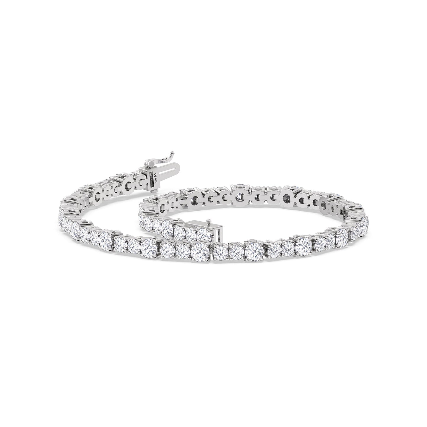 Round Sequenced Tennis Bracelet - Lotus Diamond