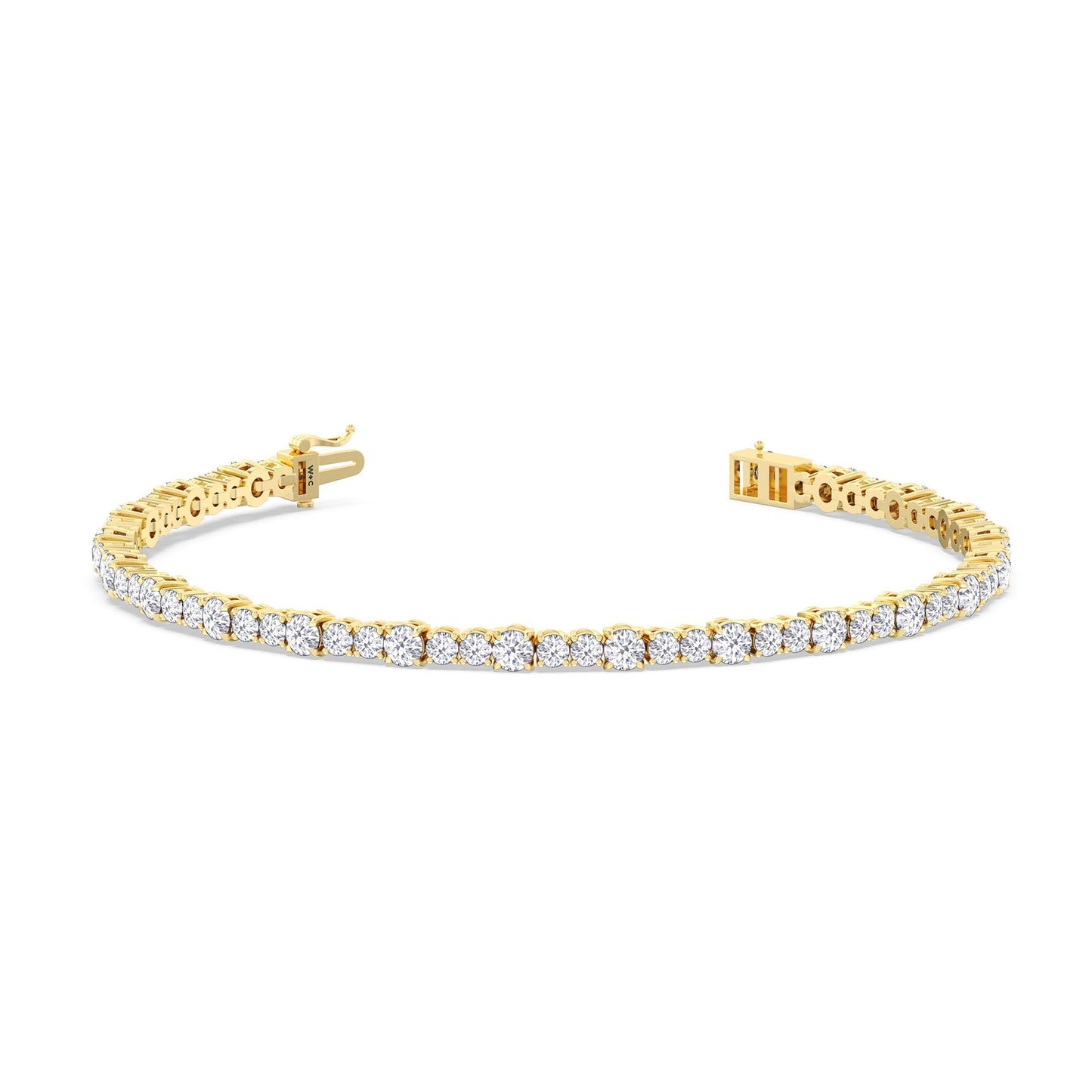 Round Sequenced Tennis Bracelet - Lotus Diamond