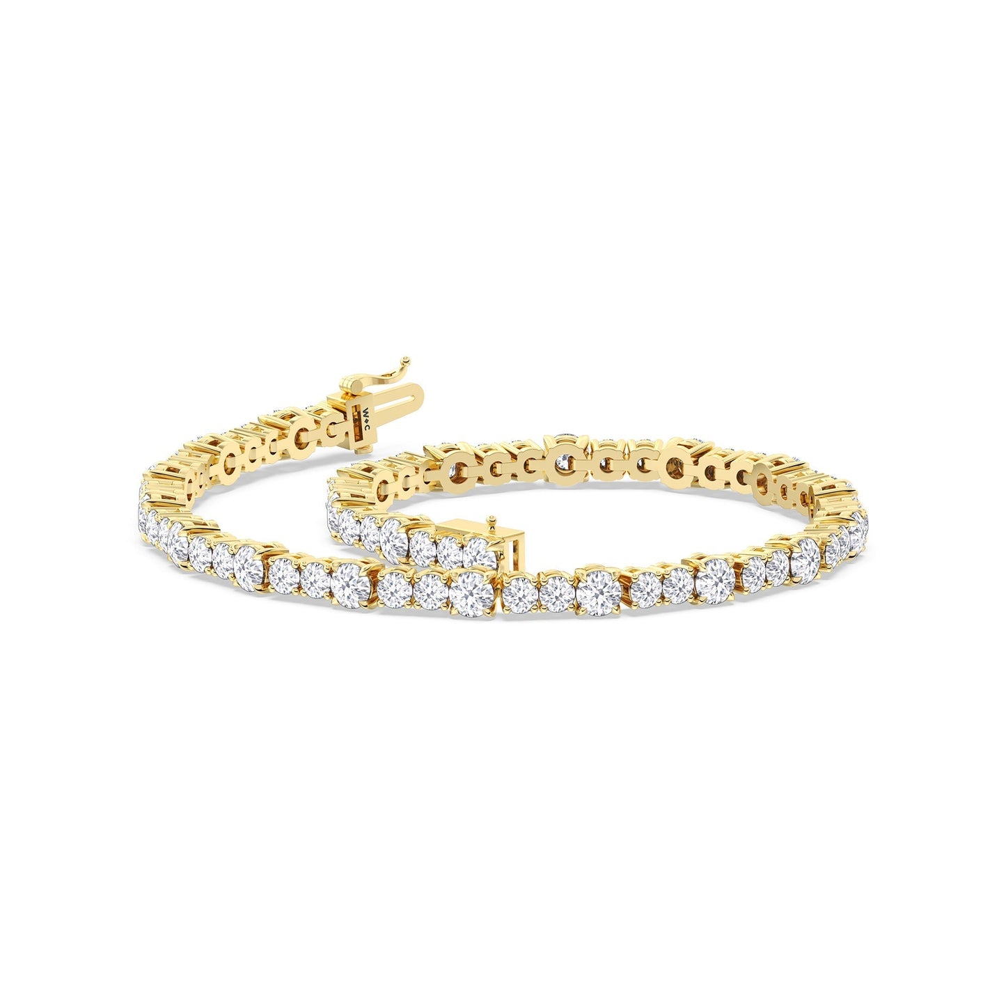Round Sequenced Tennis Bracelet - Lotus Diamond