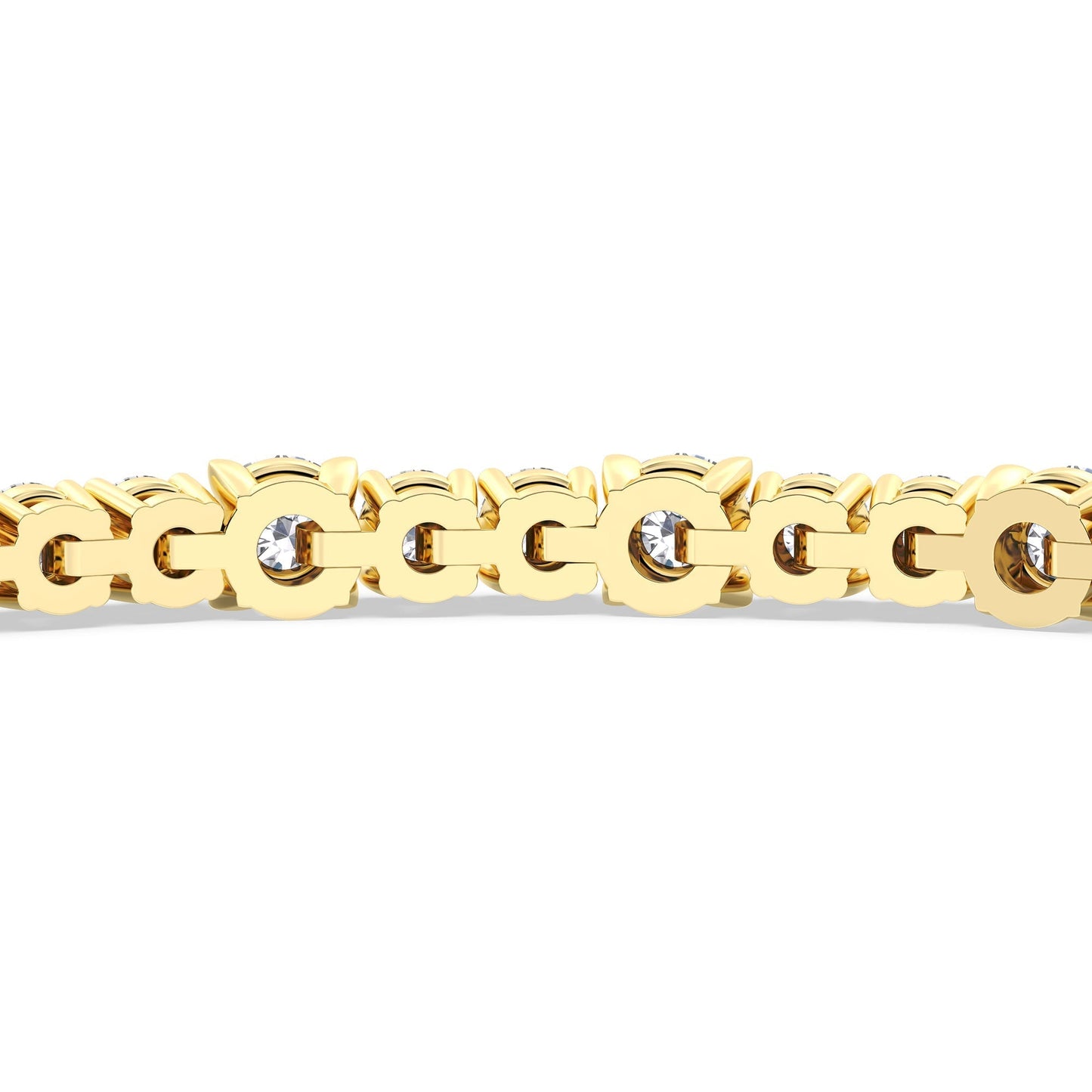 Round Sequenced Tennis Bracelet - Lotus Diamond