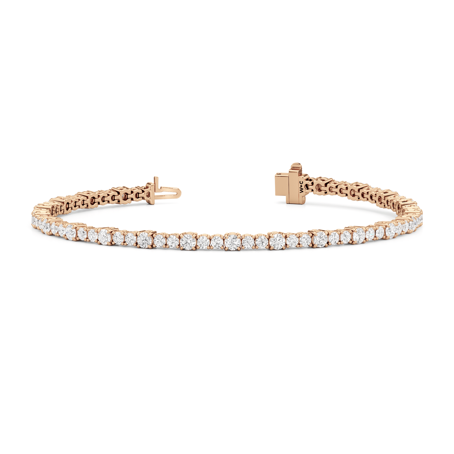 Round Sequenced Tennis Bracelet - Lotus Diamond