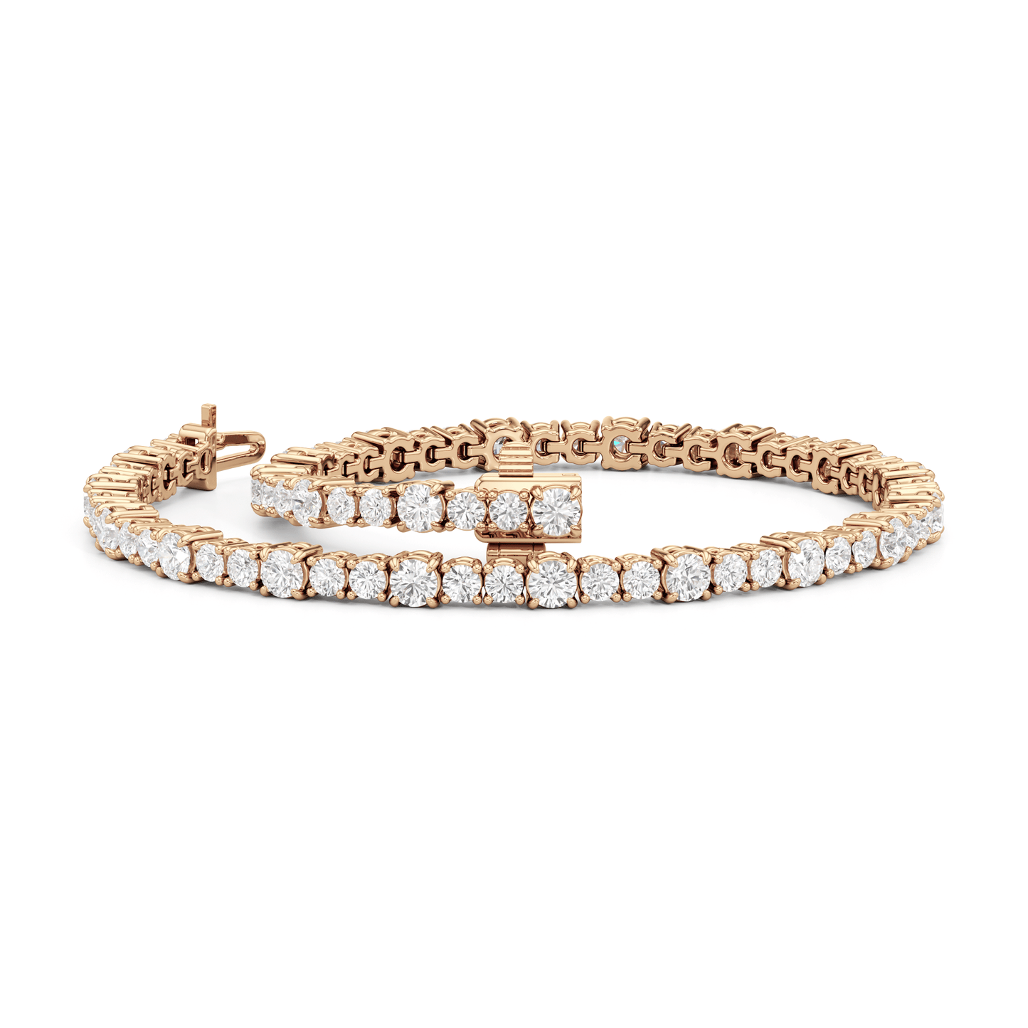 Round Sequenced Tennis Bracelet - Lotus Diamond