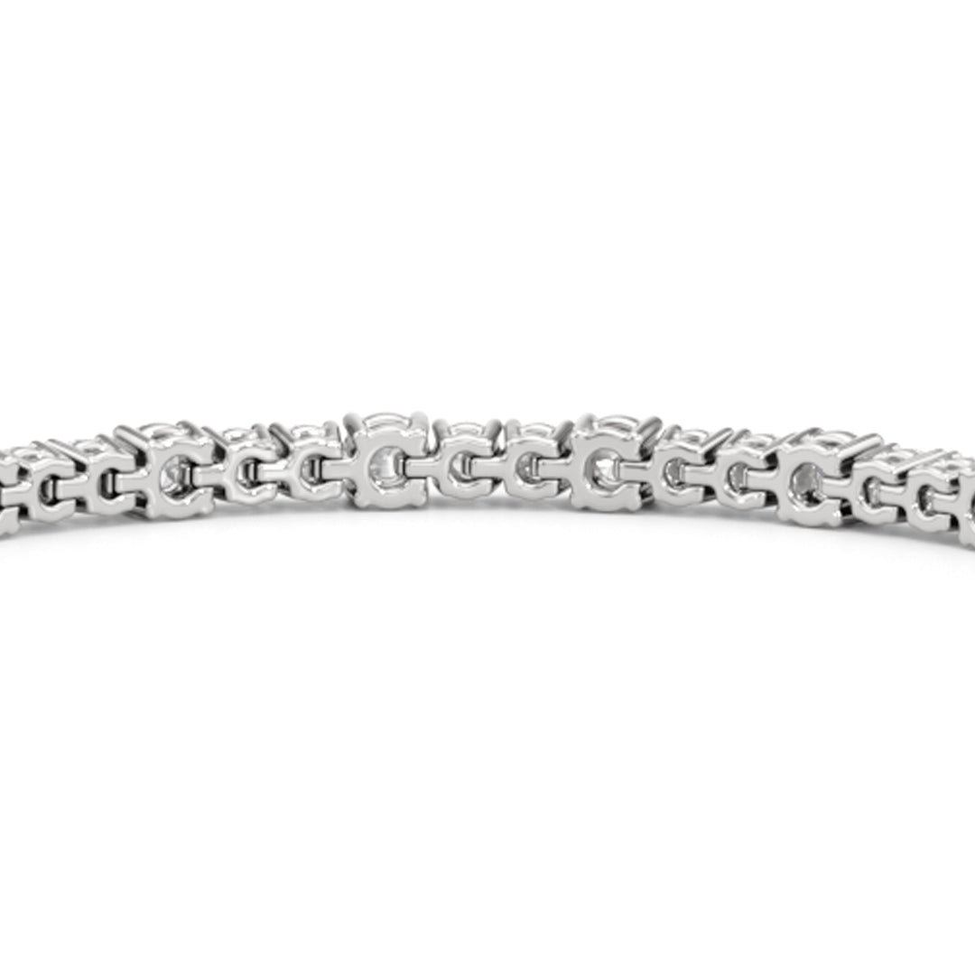 Round Sequenced Tennis Bracelet - Lotus Diamond