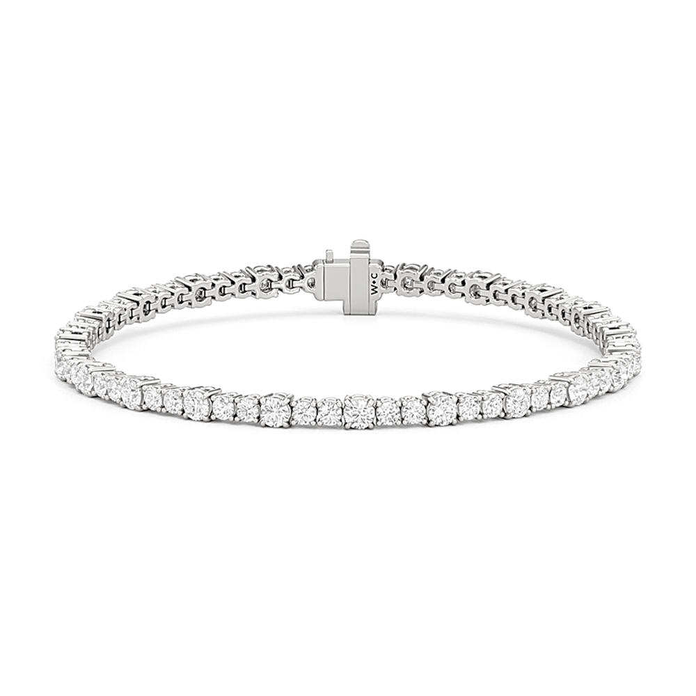 Round Sequenced Tennis Bracelet - Lotus Diamond