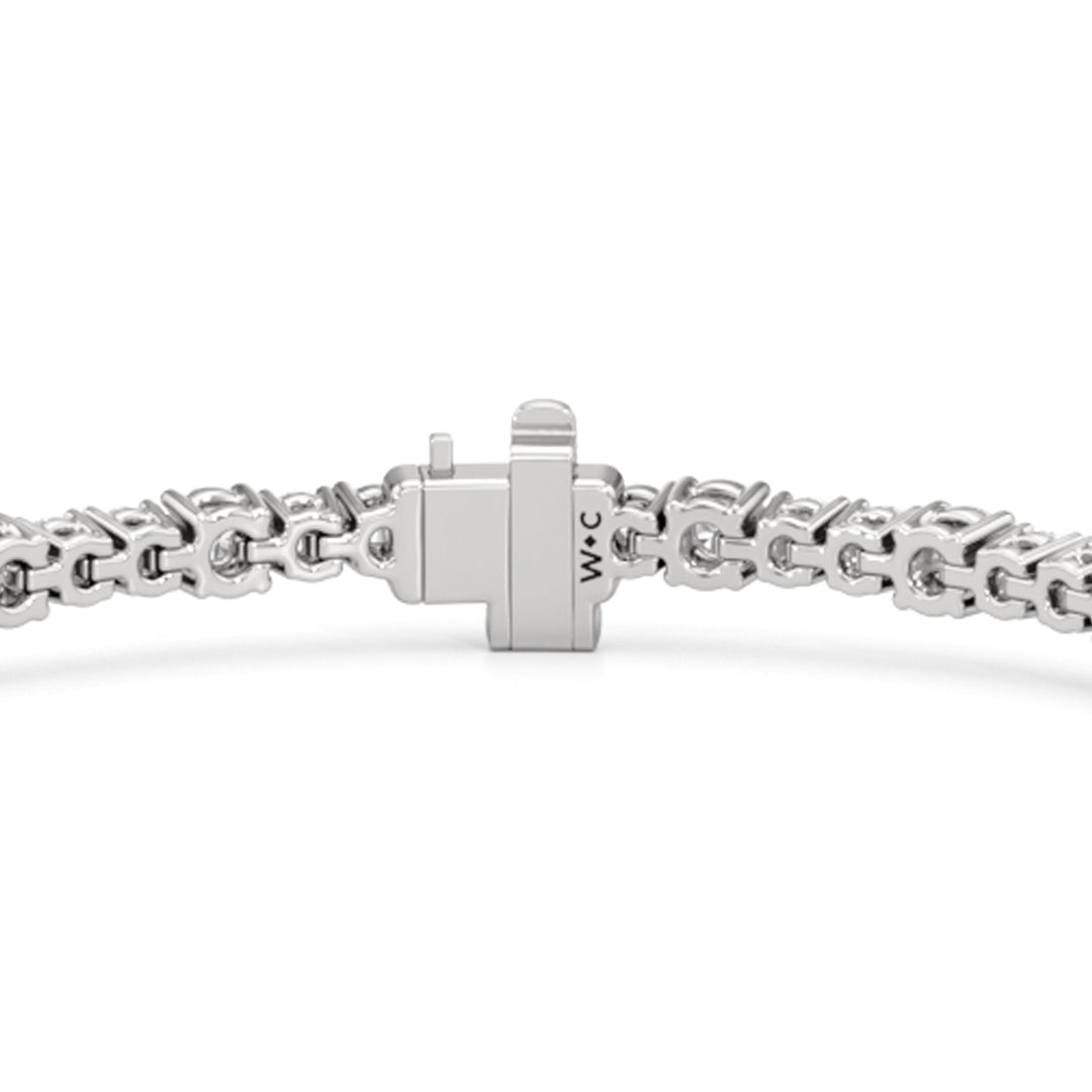 Round Sequenced Tennis Bracelet - Lotus Diamond