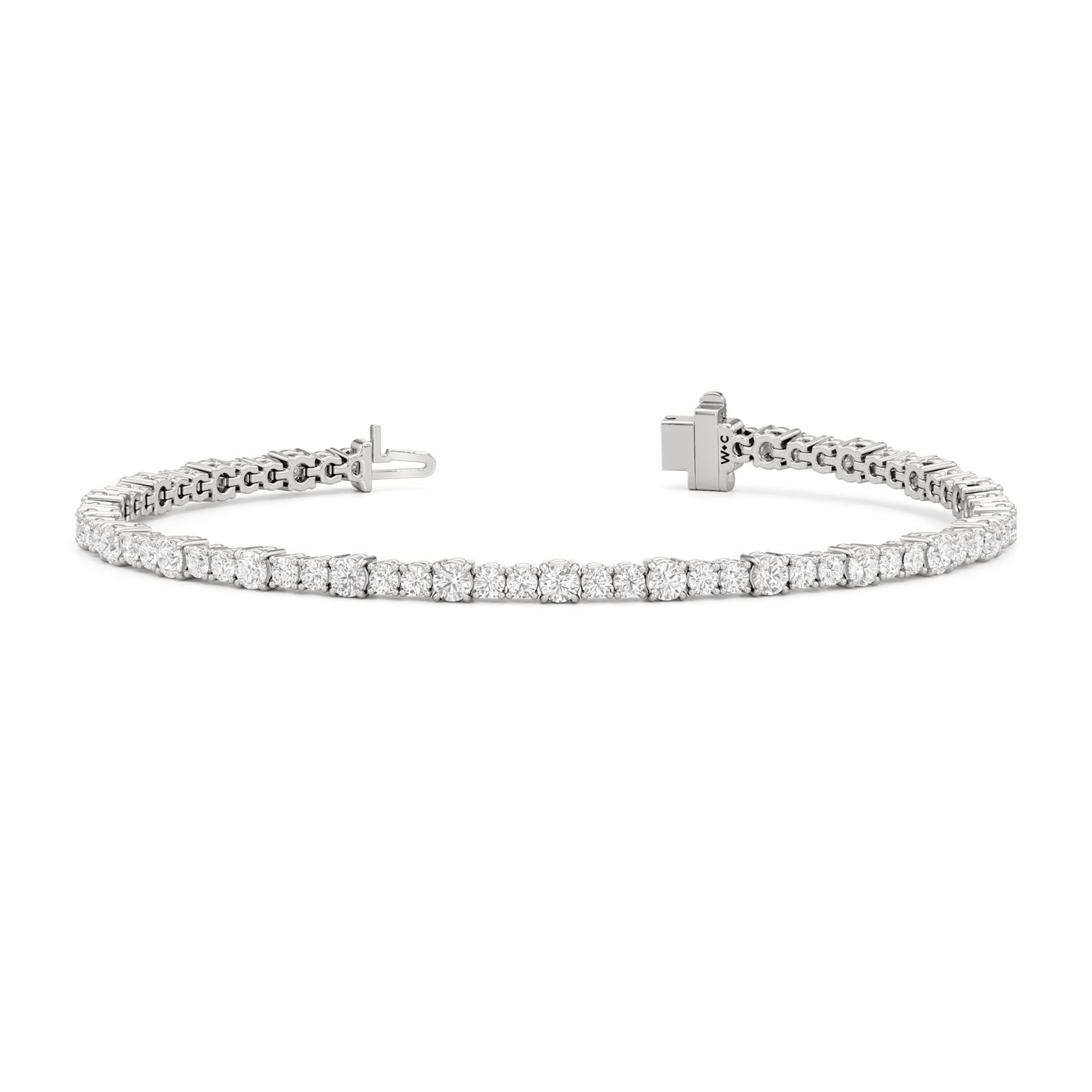 Round Sequenced Tennis Bracelet - Lotus Diamond