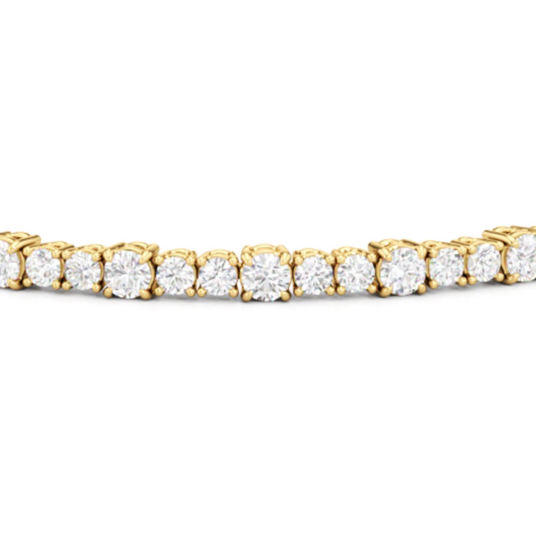Round Sequenced Tennis Bracelet - Lotus Diamond