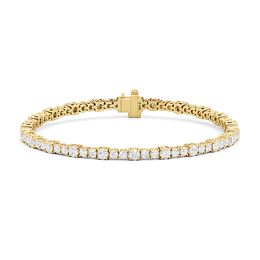 Round Sequenced Tennis Bracelet - Lotus Diamond