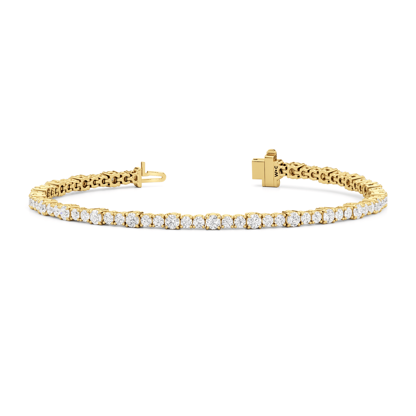 Round Sequenced Tennis Bracelet - Lotus Diamond